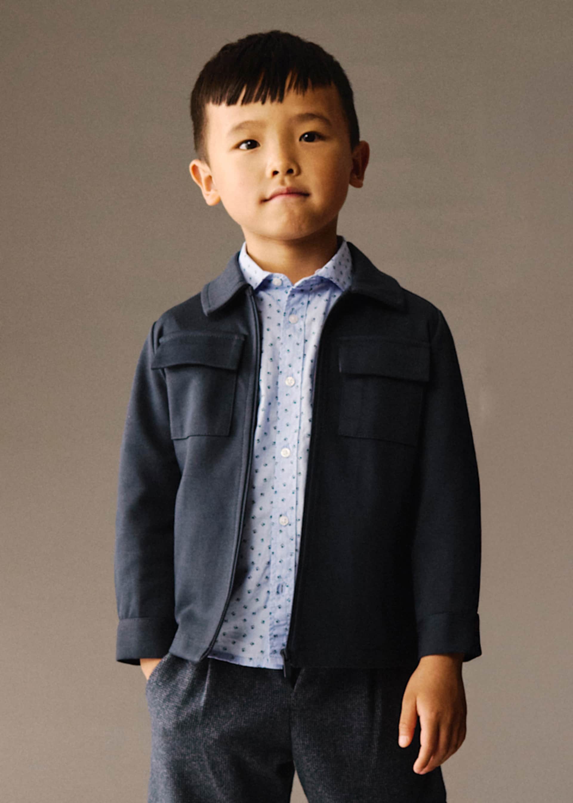 Boy Zip-Up Overshirt