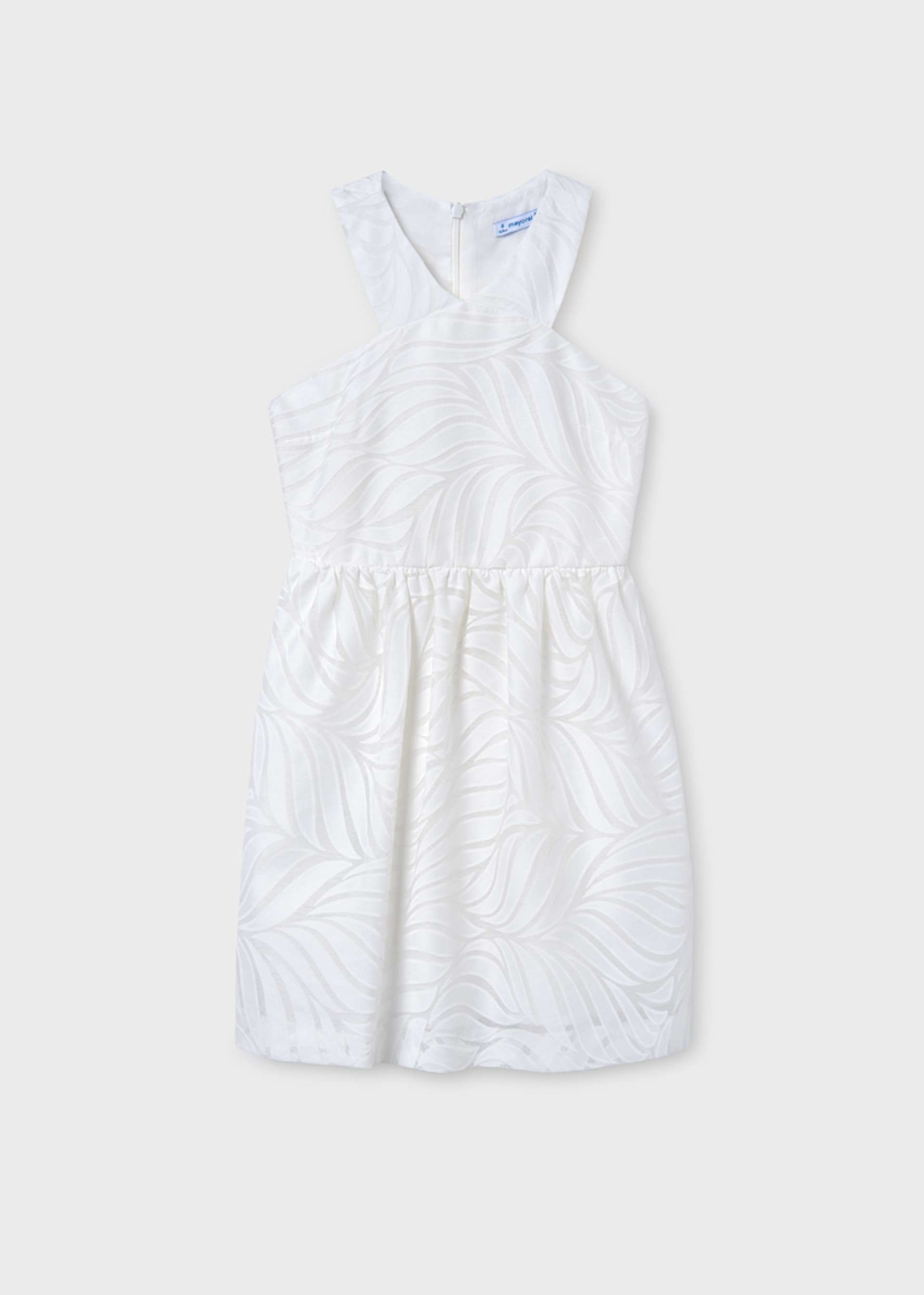 Vestito bretelle incrociate devorè ragazza