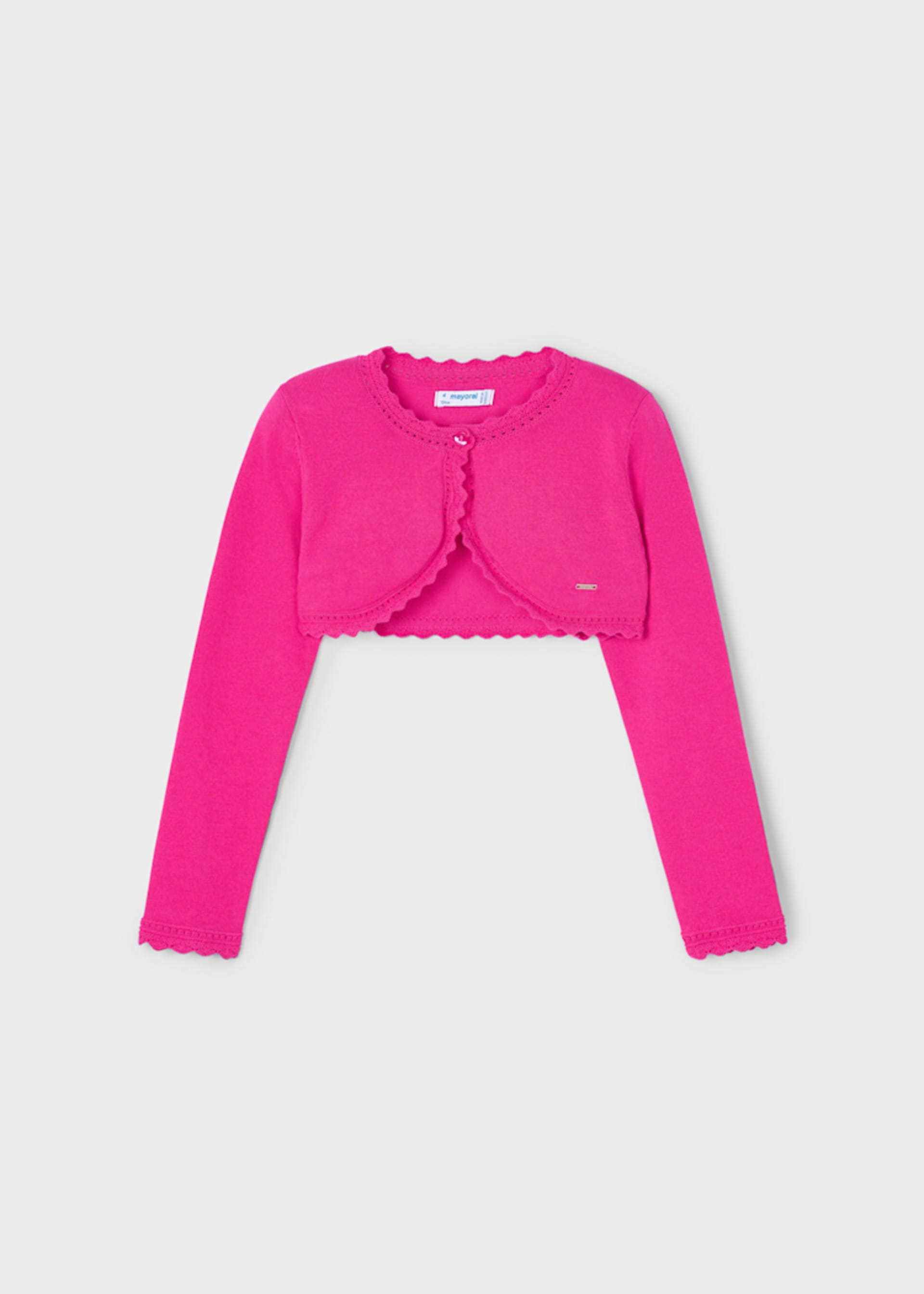 Cardigan basic tricot fetita