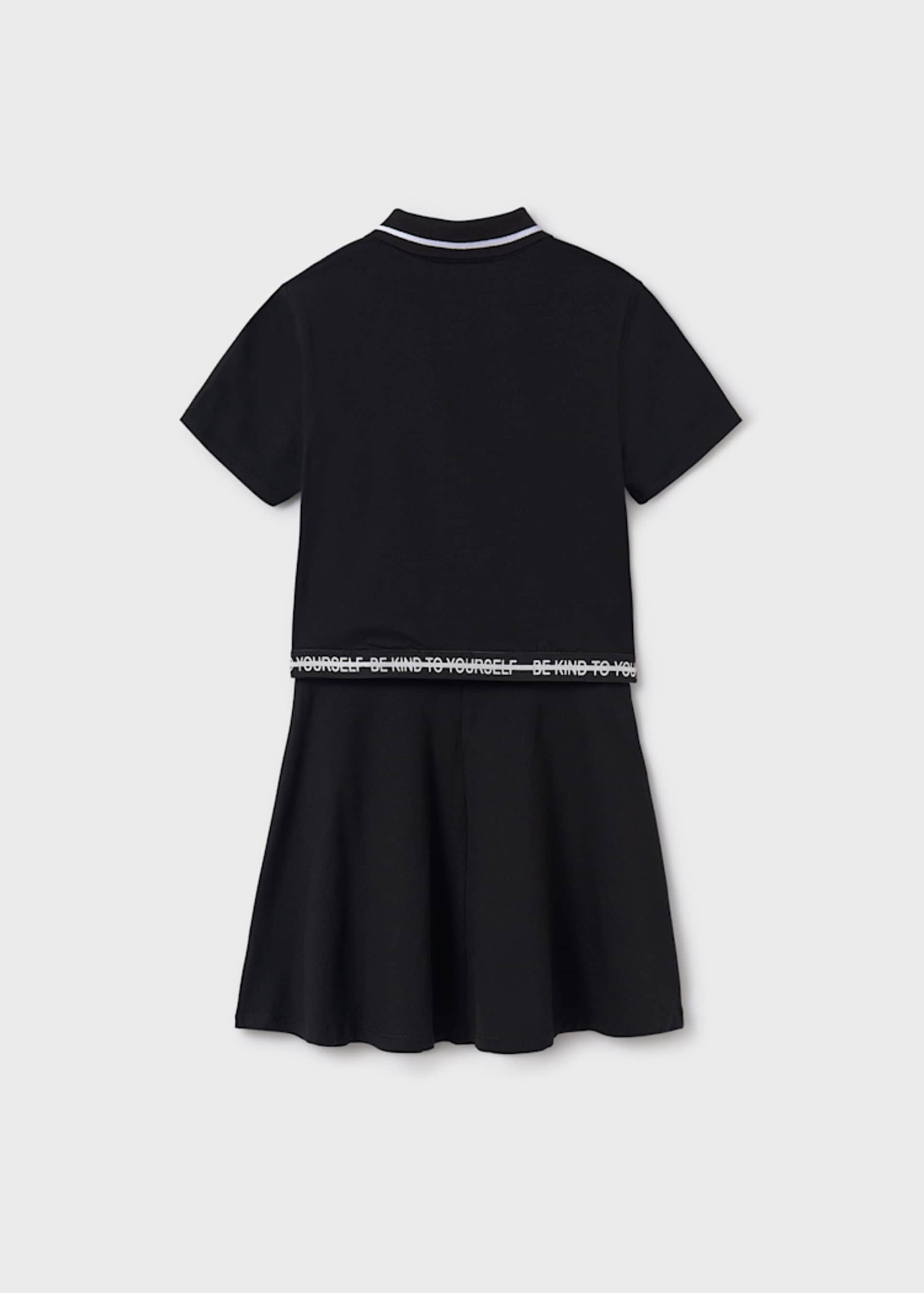Conjunto saia e polo rapariga
