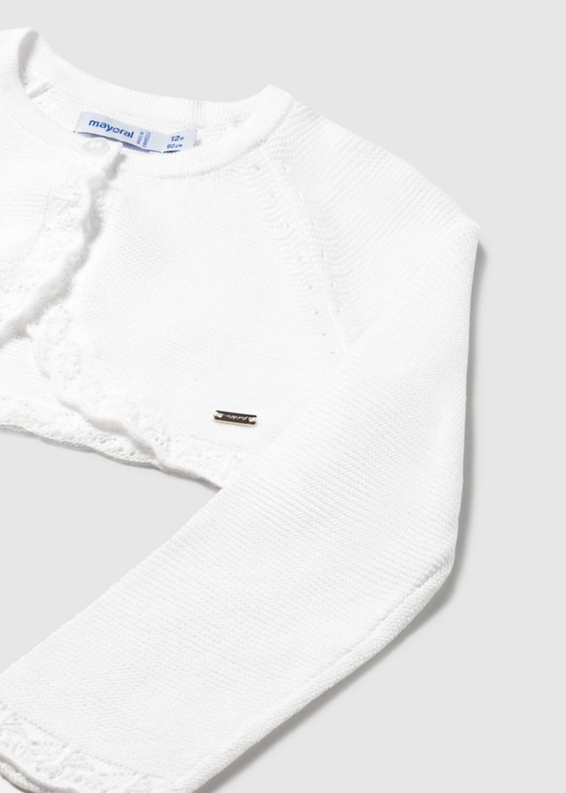 Cardigan boléro basique tricoté bébé