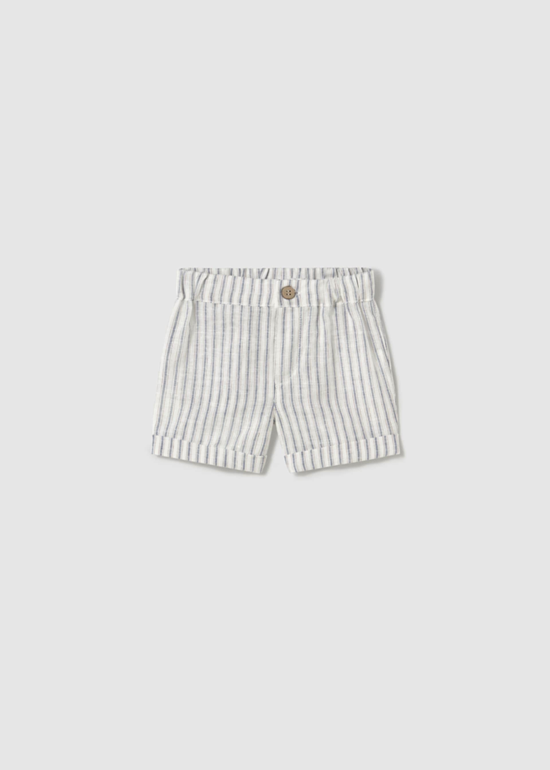 Kurze Hose mit Leinenanteil Neugeborene