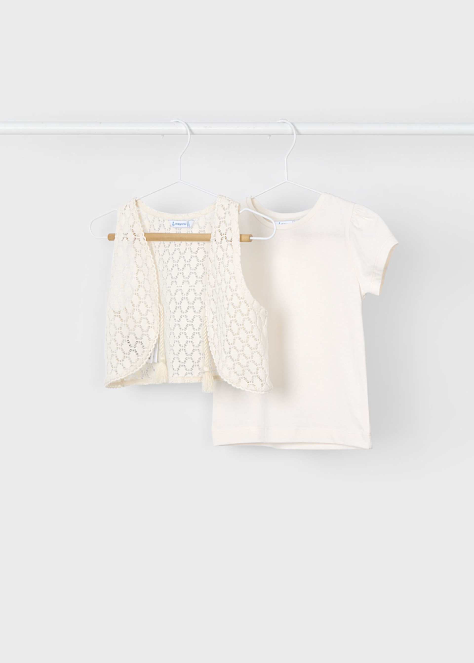 Tricou cu vesta fetita