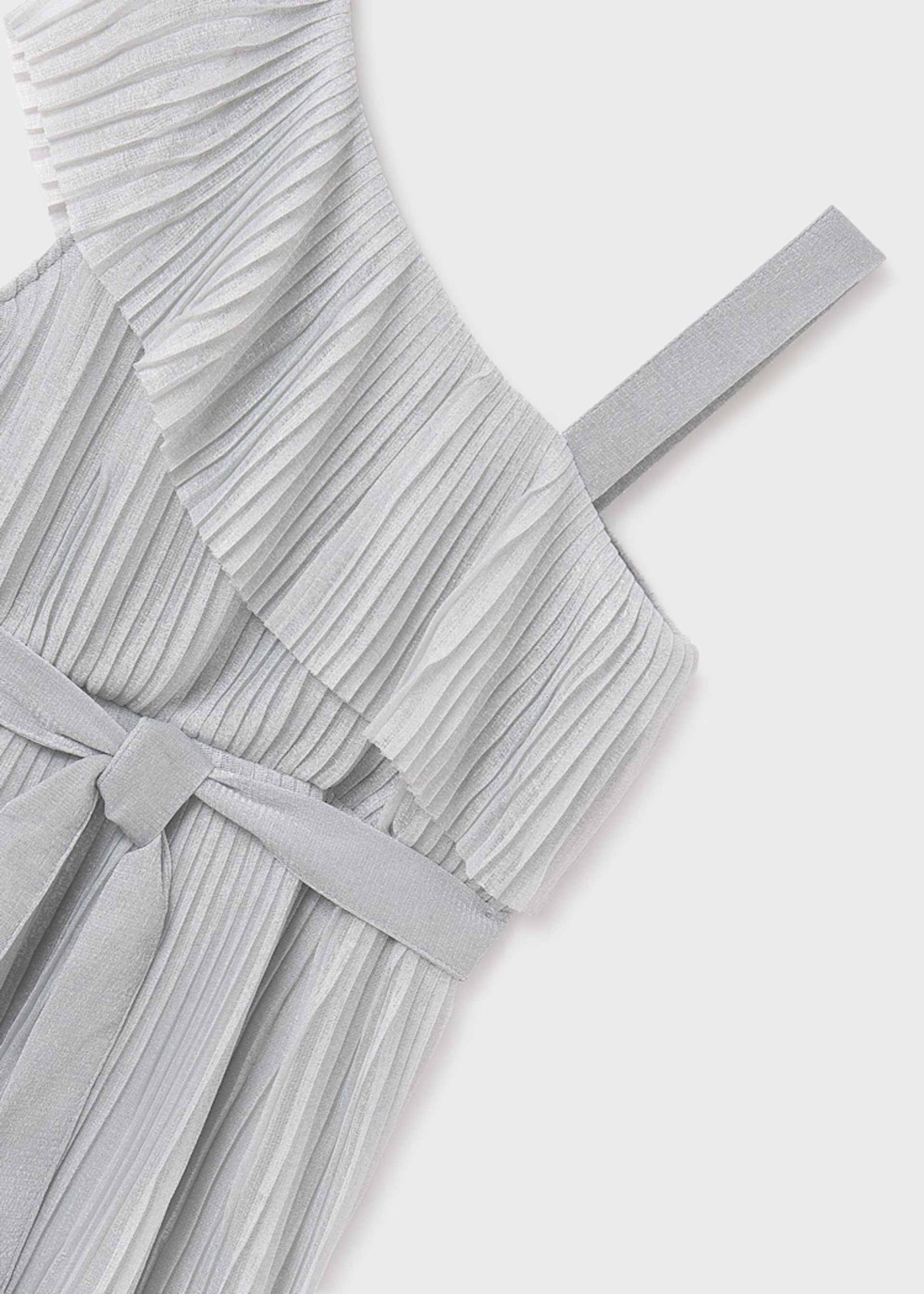 Vestito asimmetrico plissettato ragazza