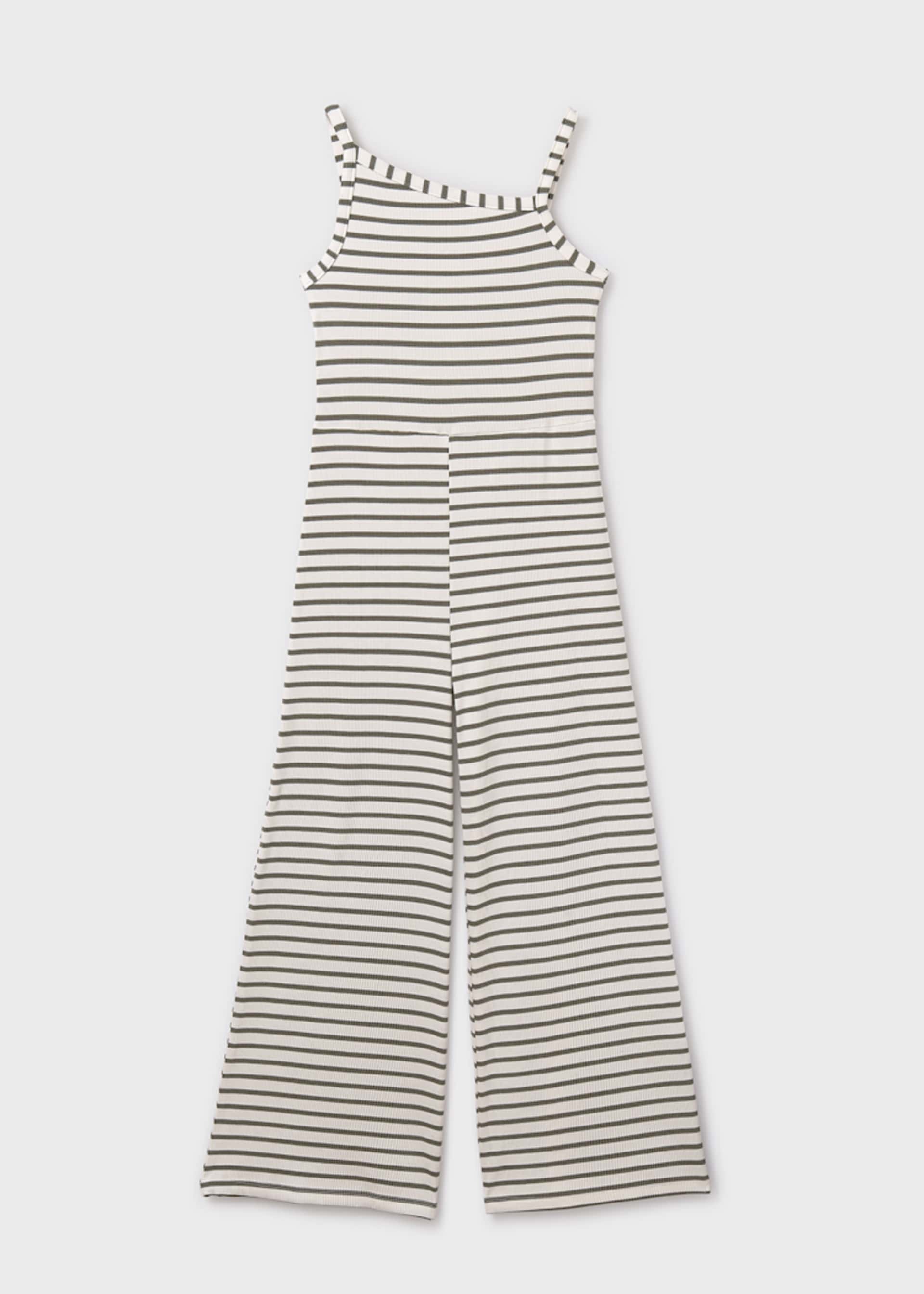 Girl striped jumpsuit