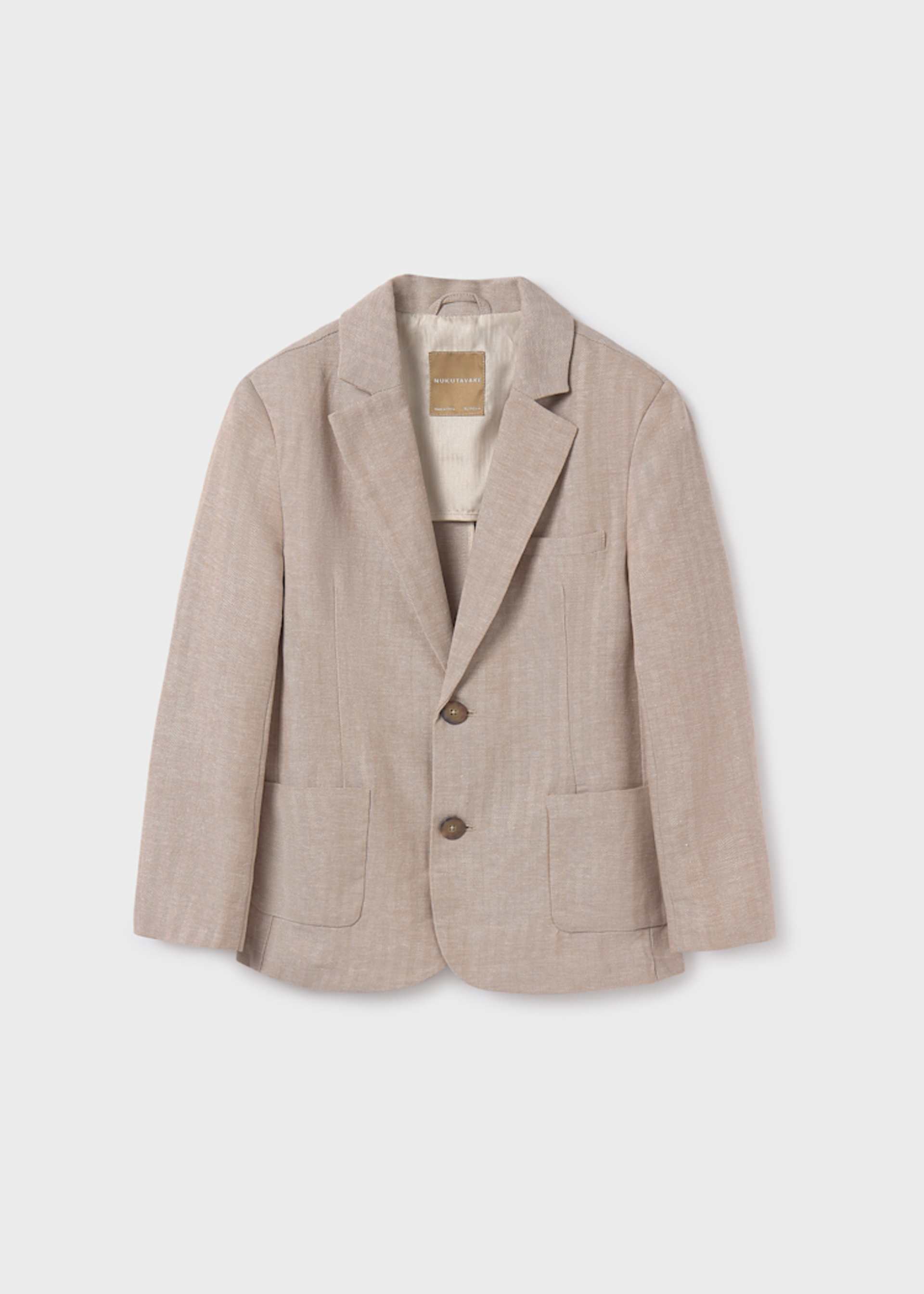 Blazer elegante com linho rapaz