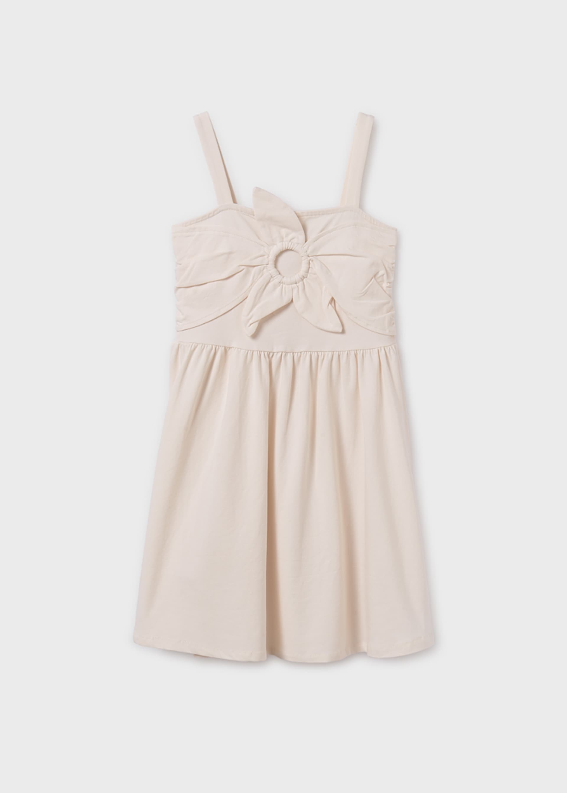 Vestido alças flor rapariga