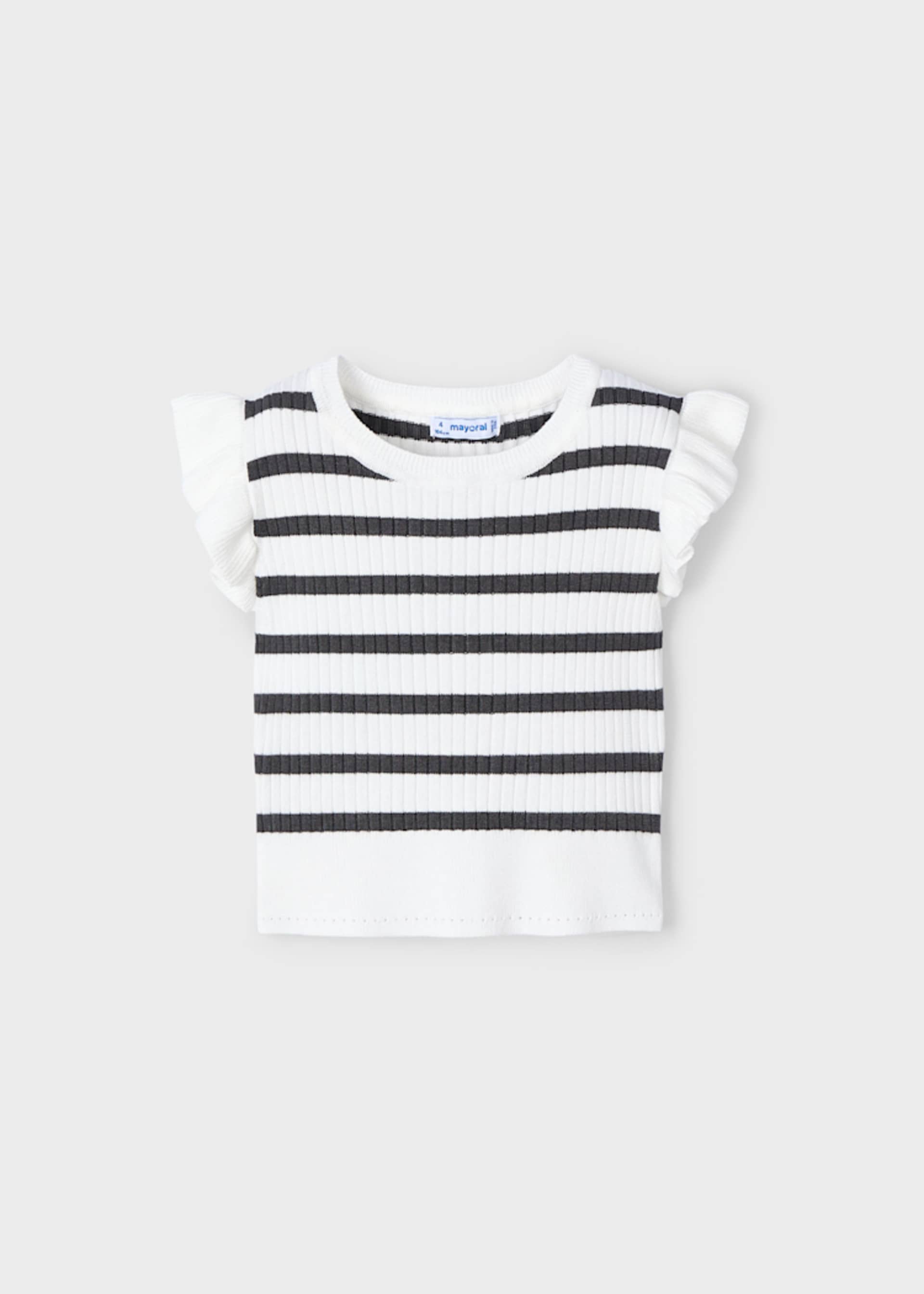 Top tricot costine bambina