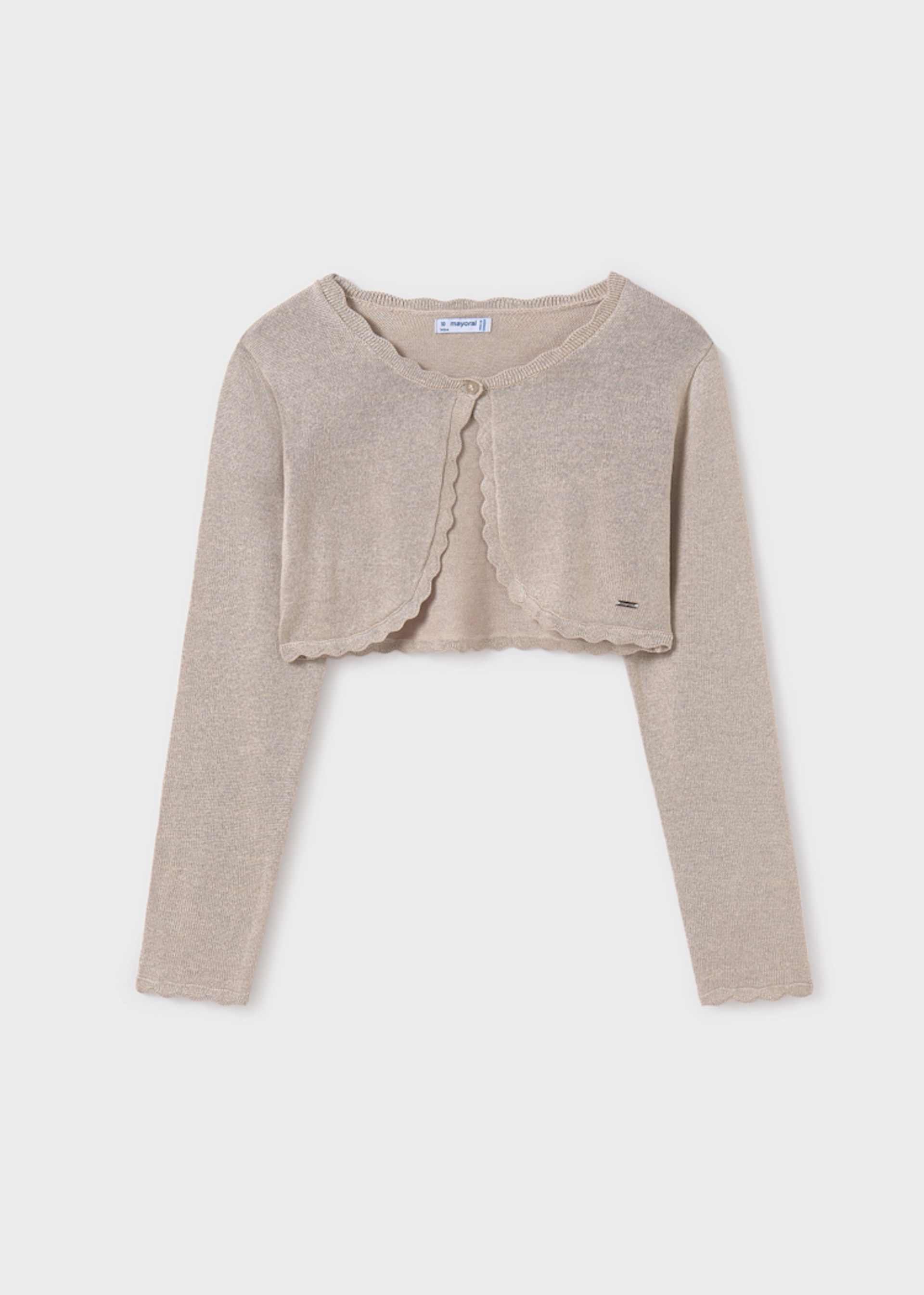 Cardigan basic tricot fata