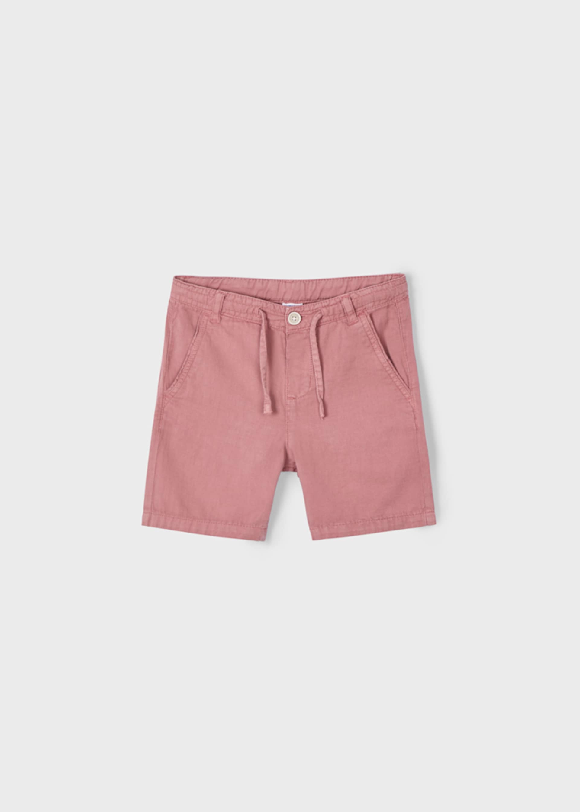 Boy linen shorts with drawstring
