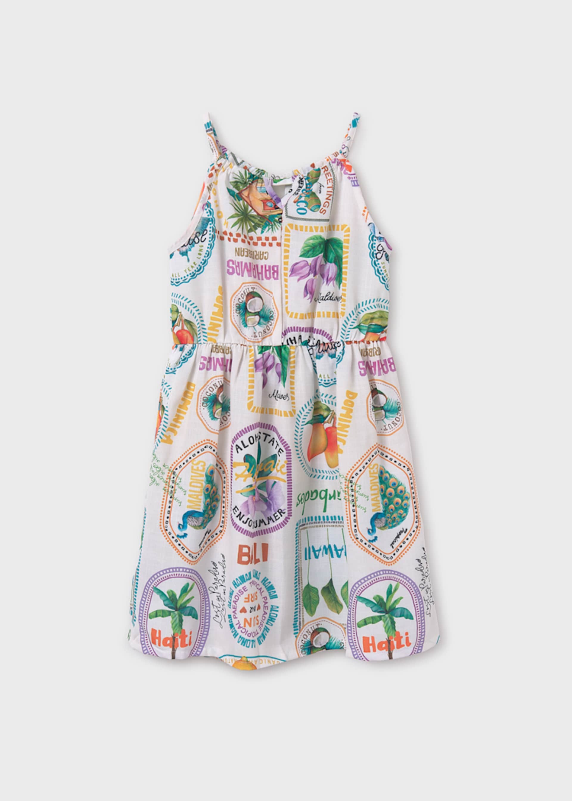 Robe halter imprimée fille