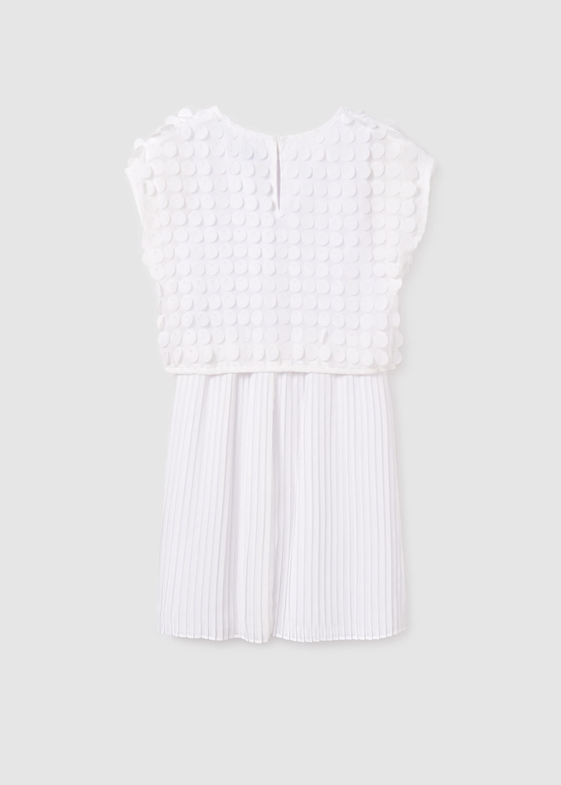 Girl combined pleated dress