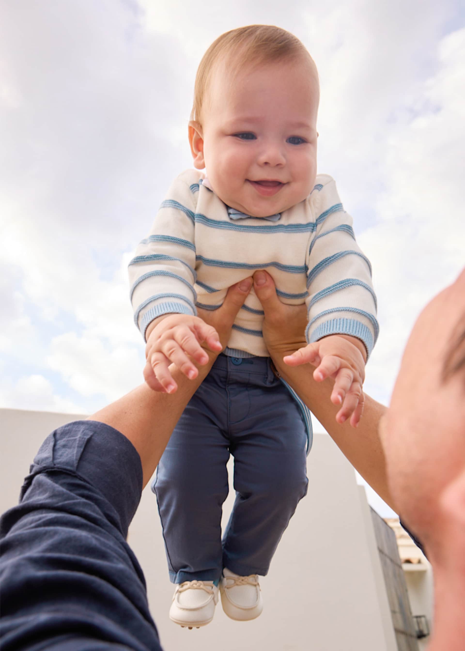 Trousers newborn with straps
