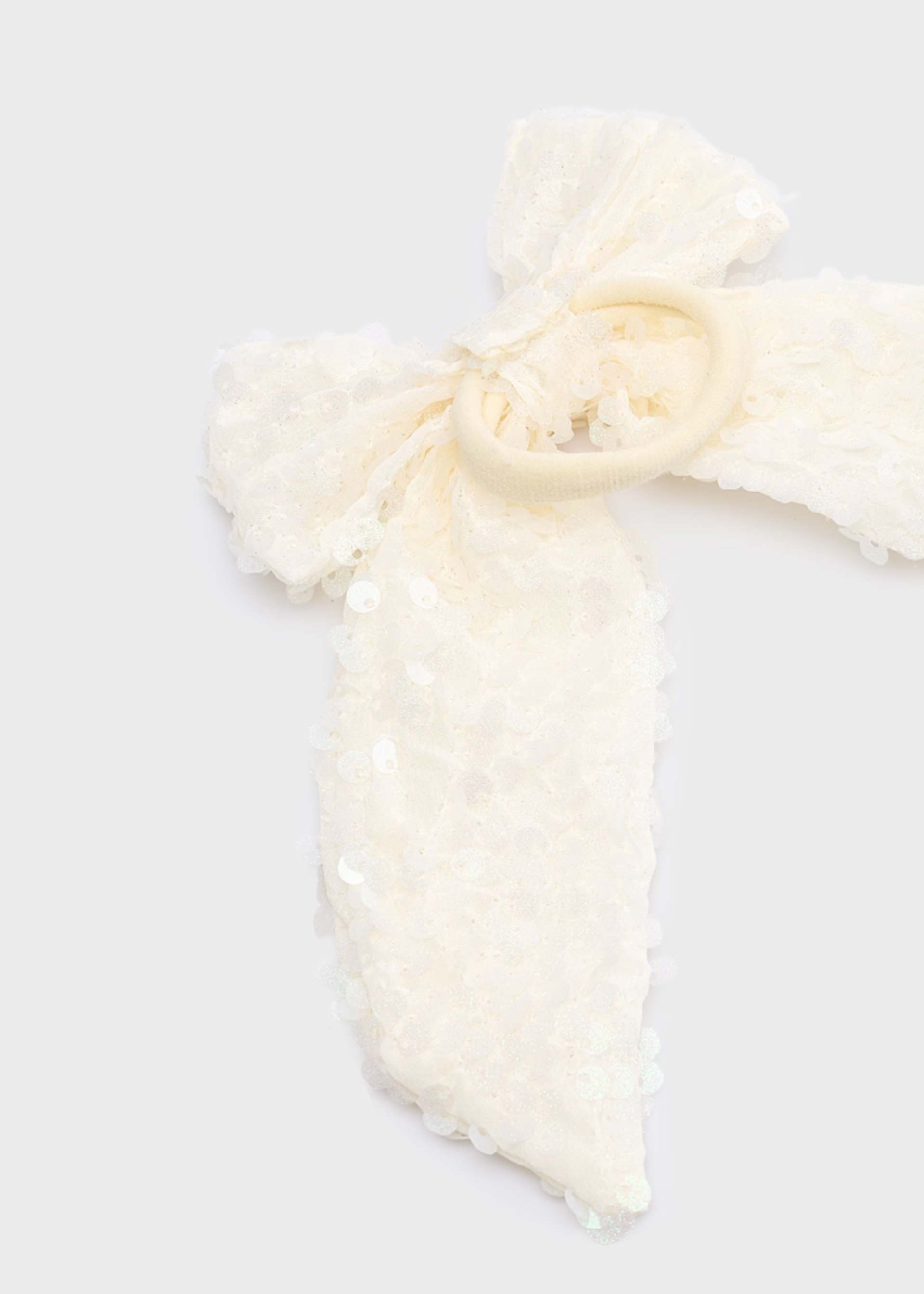 Sequin bow hair tie for girls