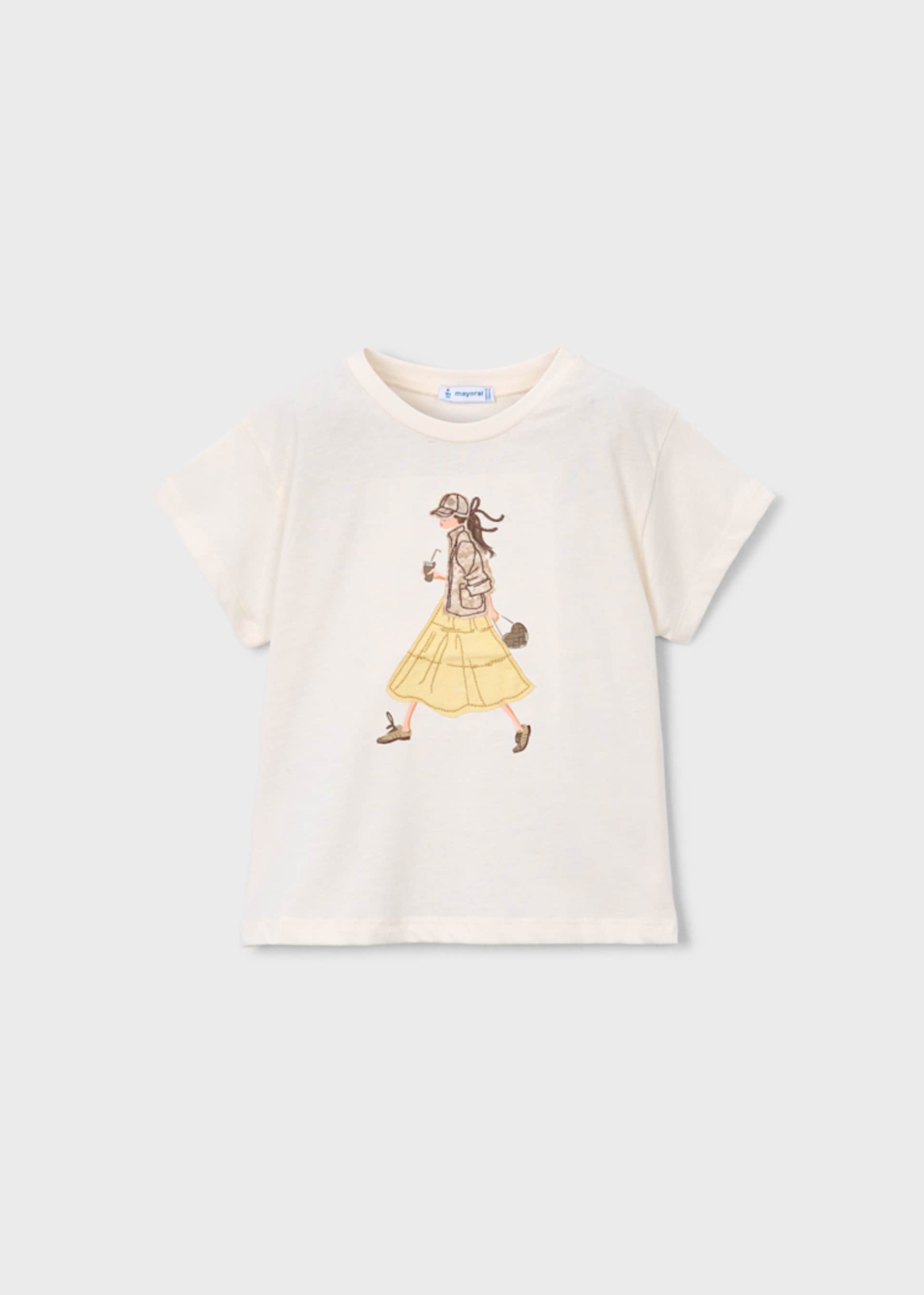 T-Shirt Motivdruck Mädchen