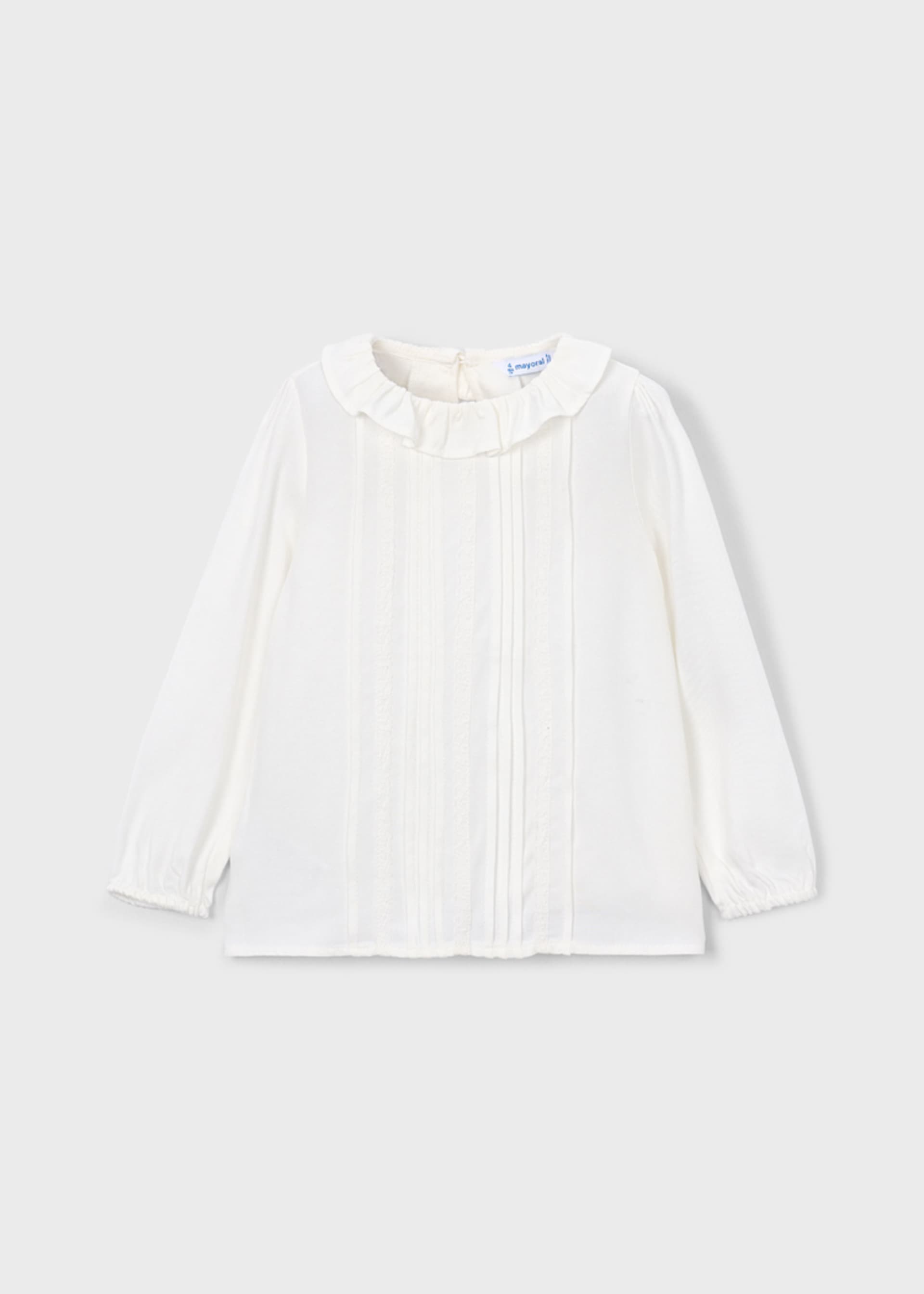 Blouse with drawstrings