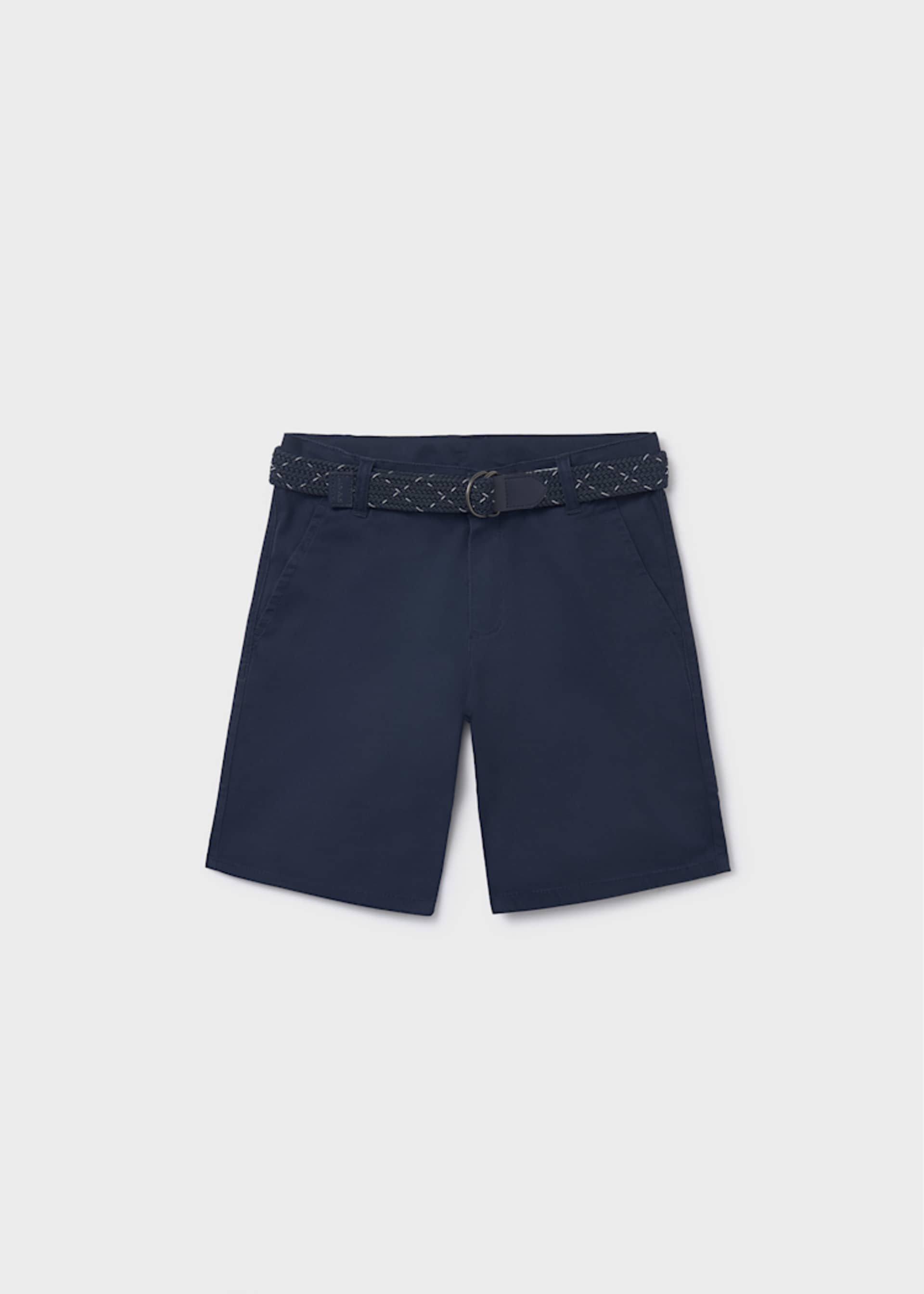 Piqué Bermuda shorts with small belt