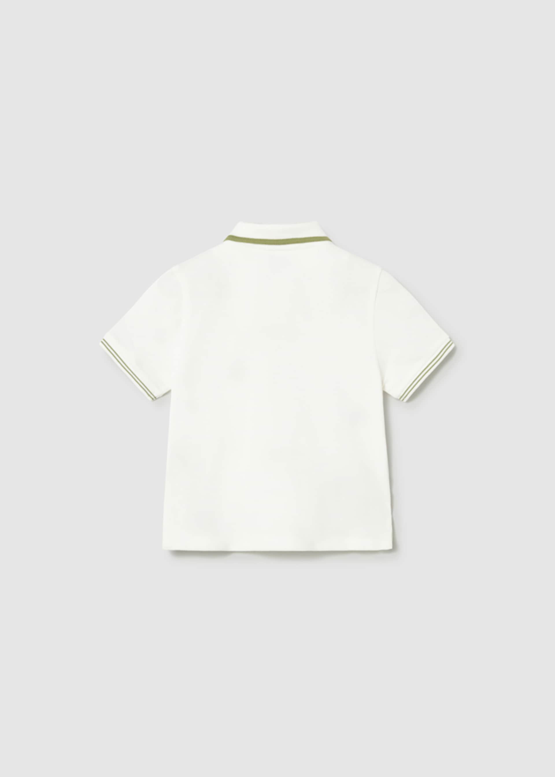 Polo piqué ricamato neonato