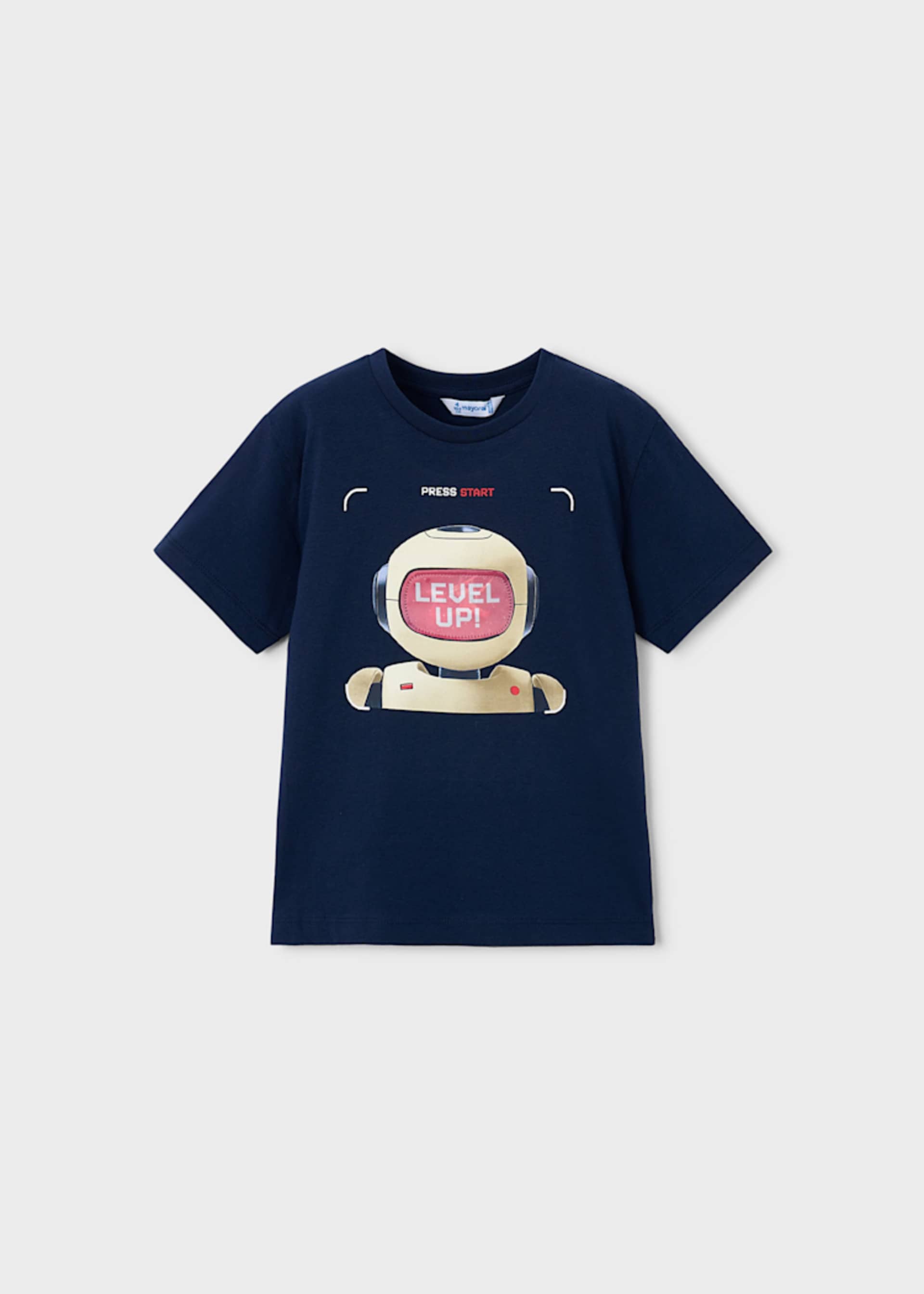 Boy Interactive Robot Graphic T-shirt