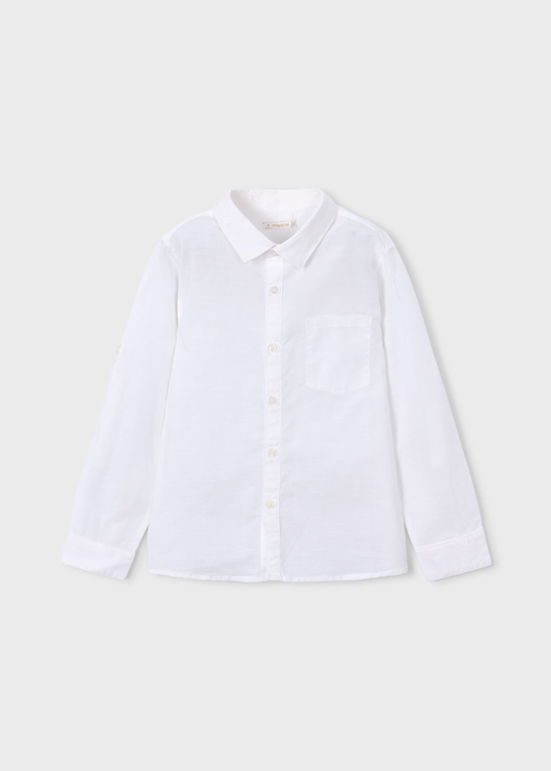 Long-sleeved linen shirt for children Long-sleeved linen shirt for children