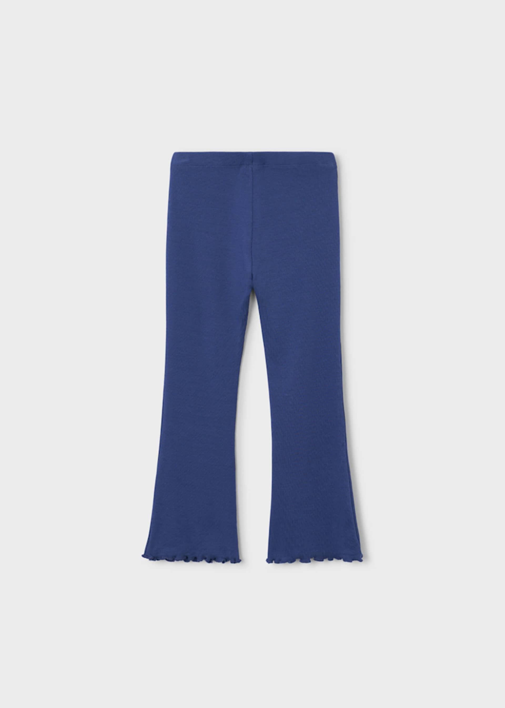 Girls' ribbed flare leggings