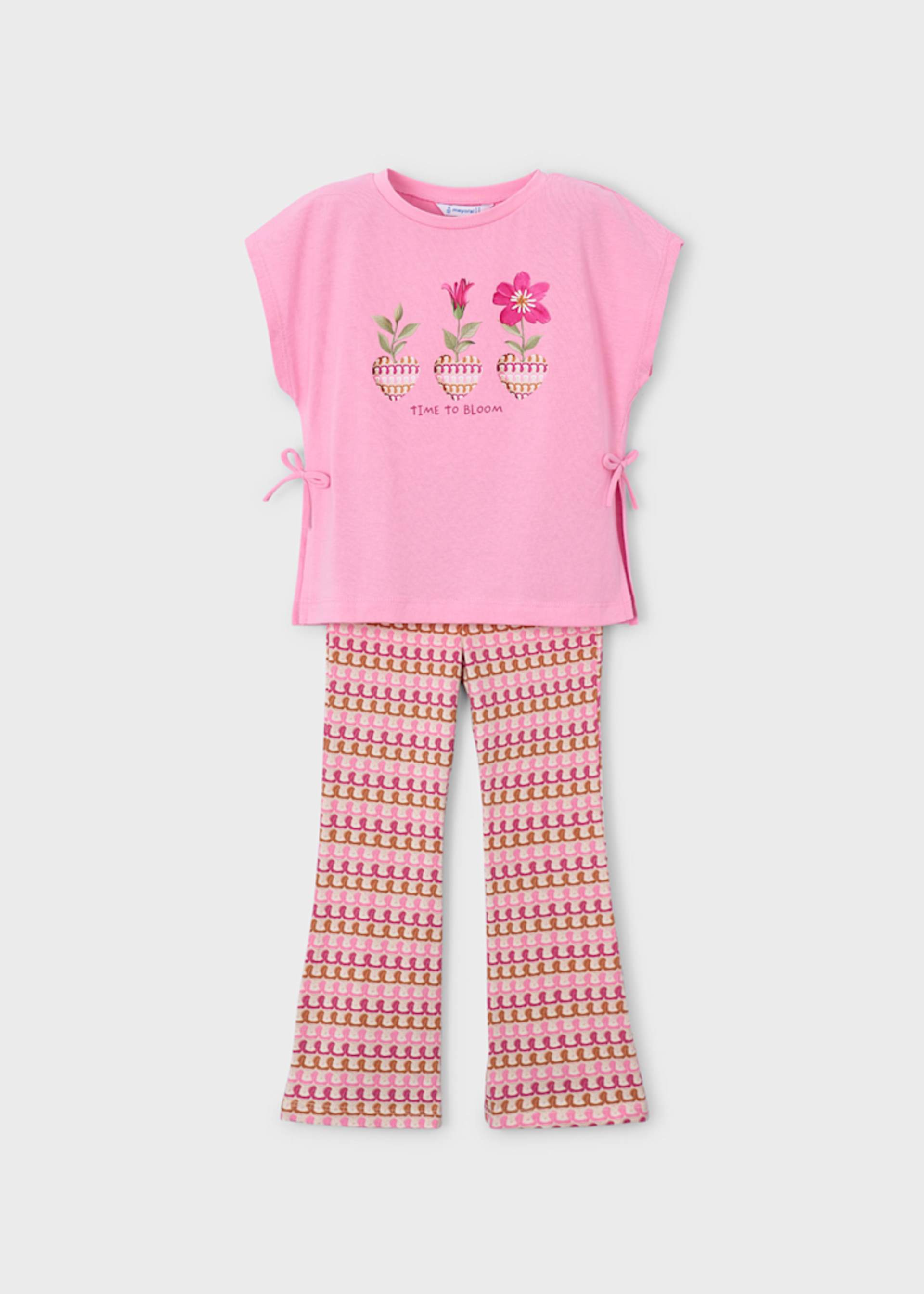 Girl Flare Leggings and T-shirt Set