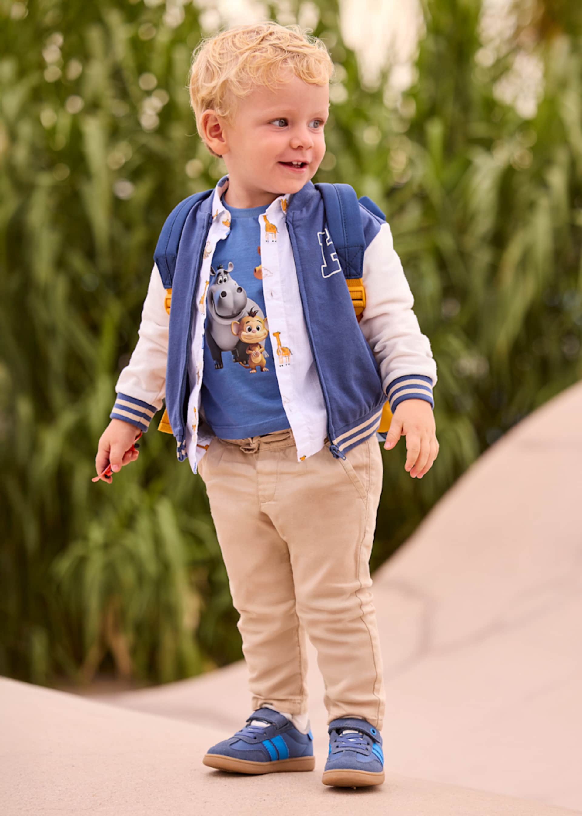 Pantalone in lino relaxed neonato