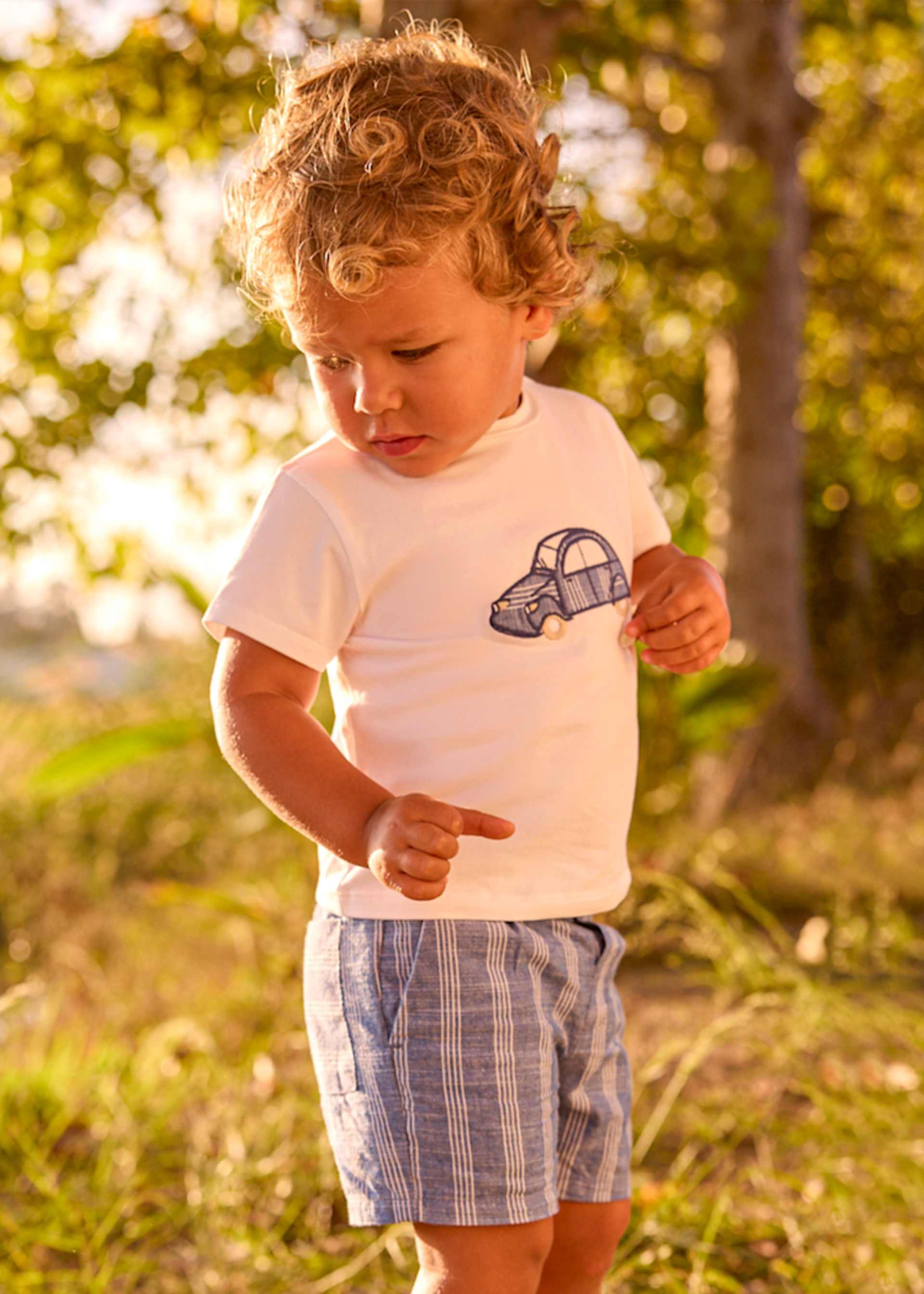 Baby Linen Shorts and T-Shirt 2-Piece Set