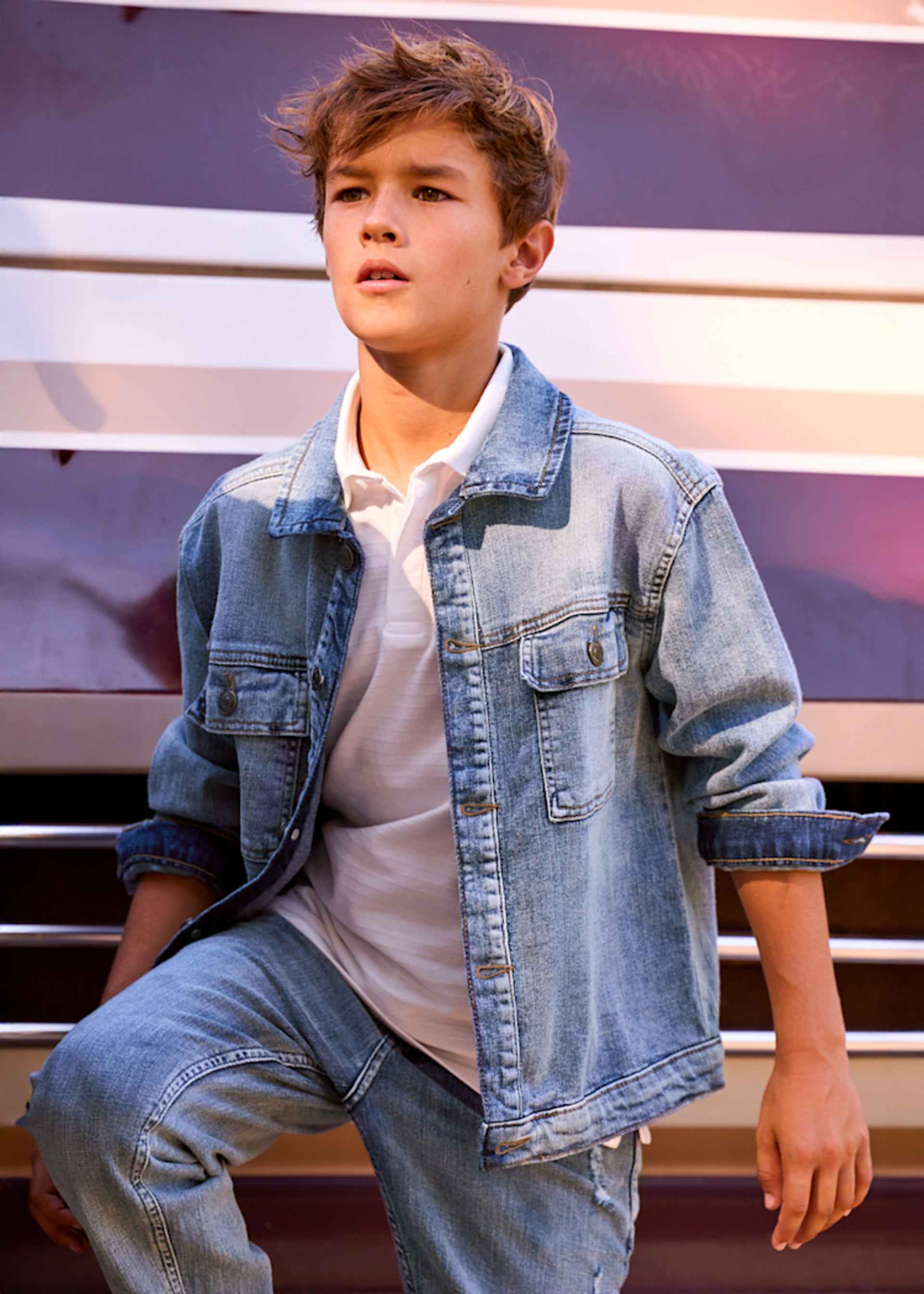 Veste en denim garçon