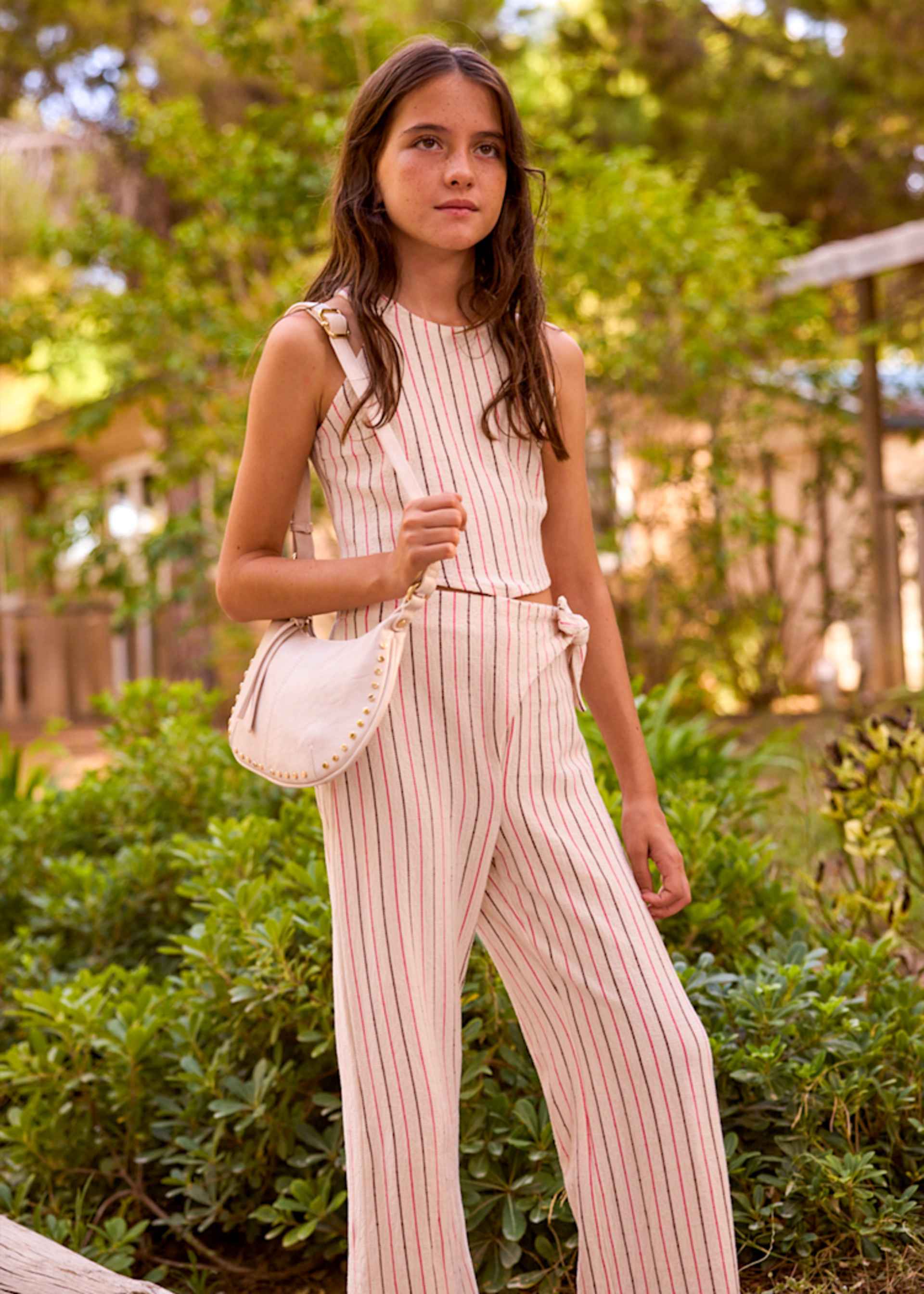 Girl Striped Pants and Top Set