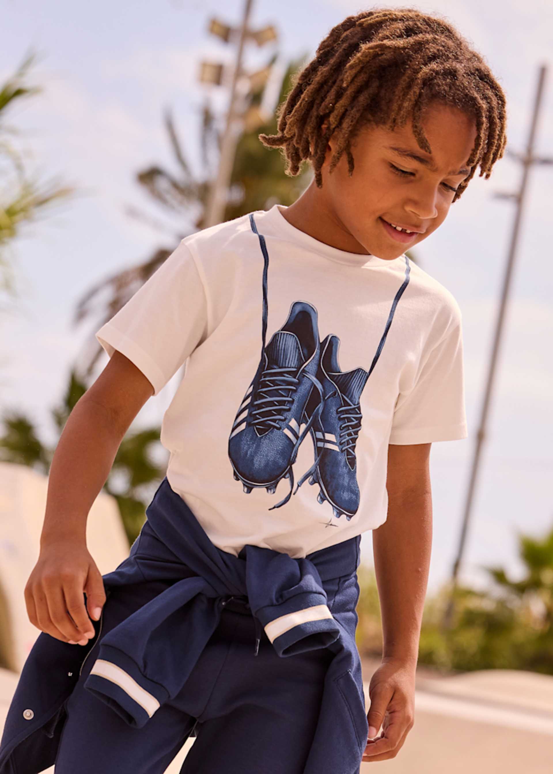 Football boots t-shirt boy Football boots t-shirt boy