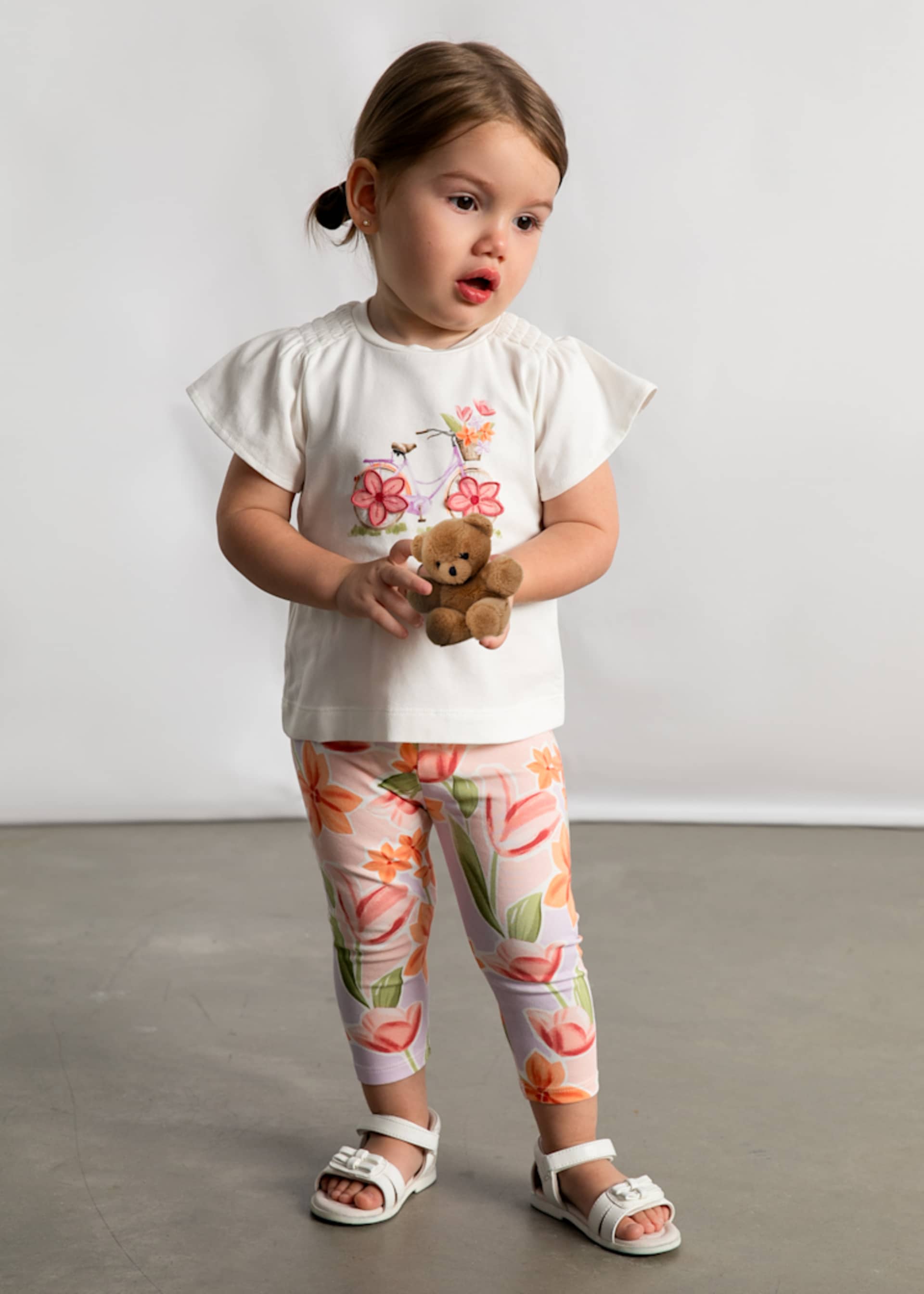 Flower leggings set baby