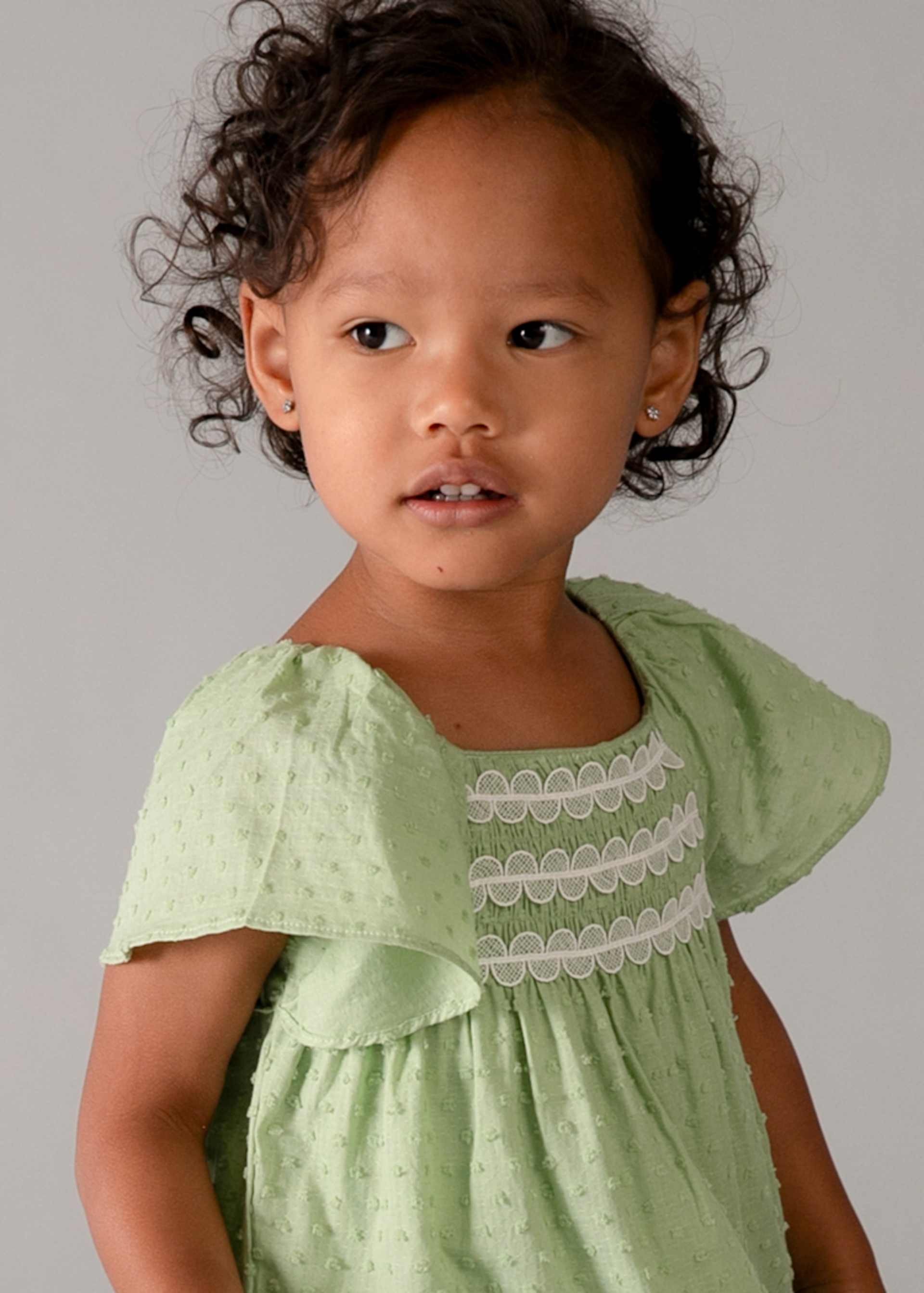 Vestito volant neonata