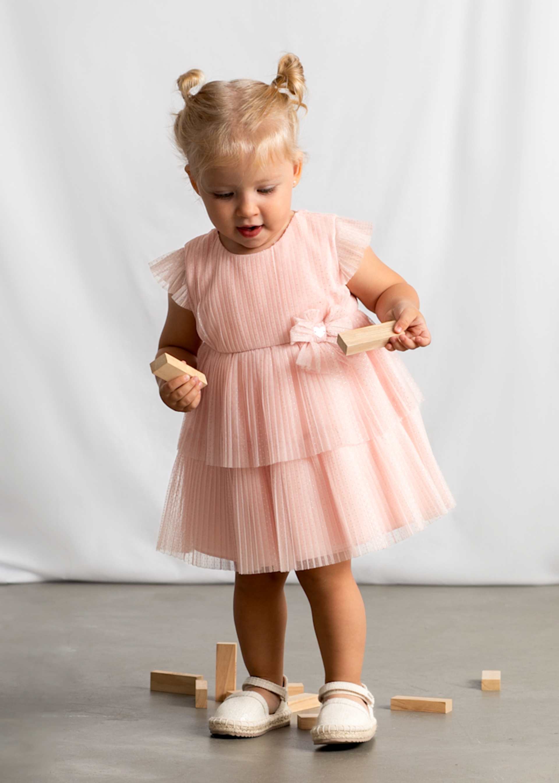 Robe en tulle plissée bébé