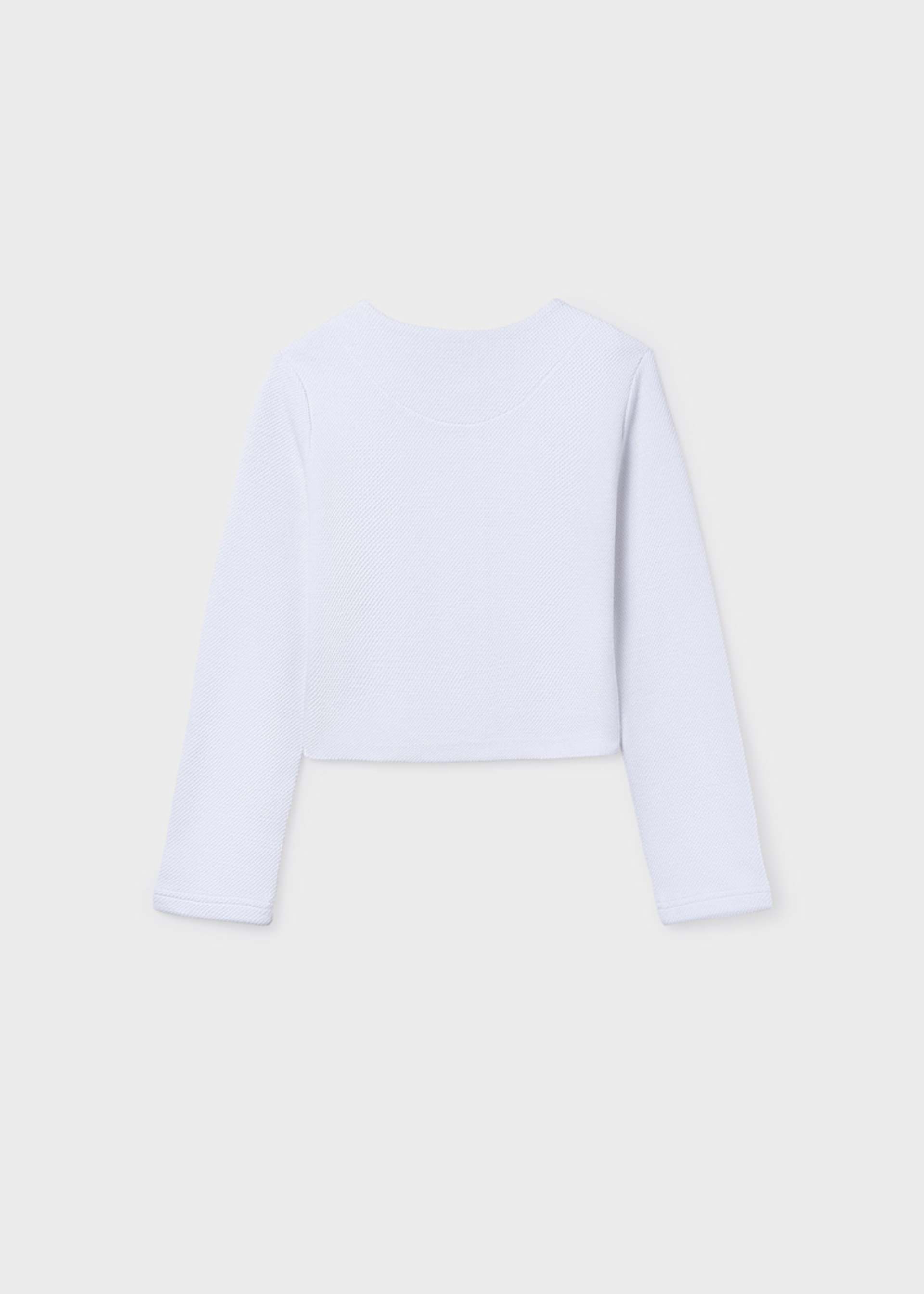 Girls' piqué cardigan Girls' piqué cardigan