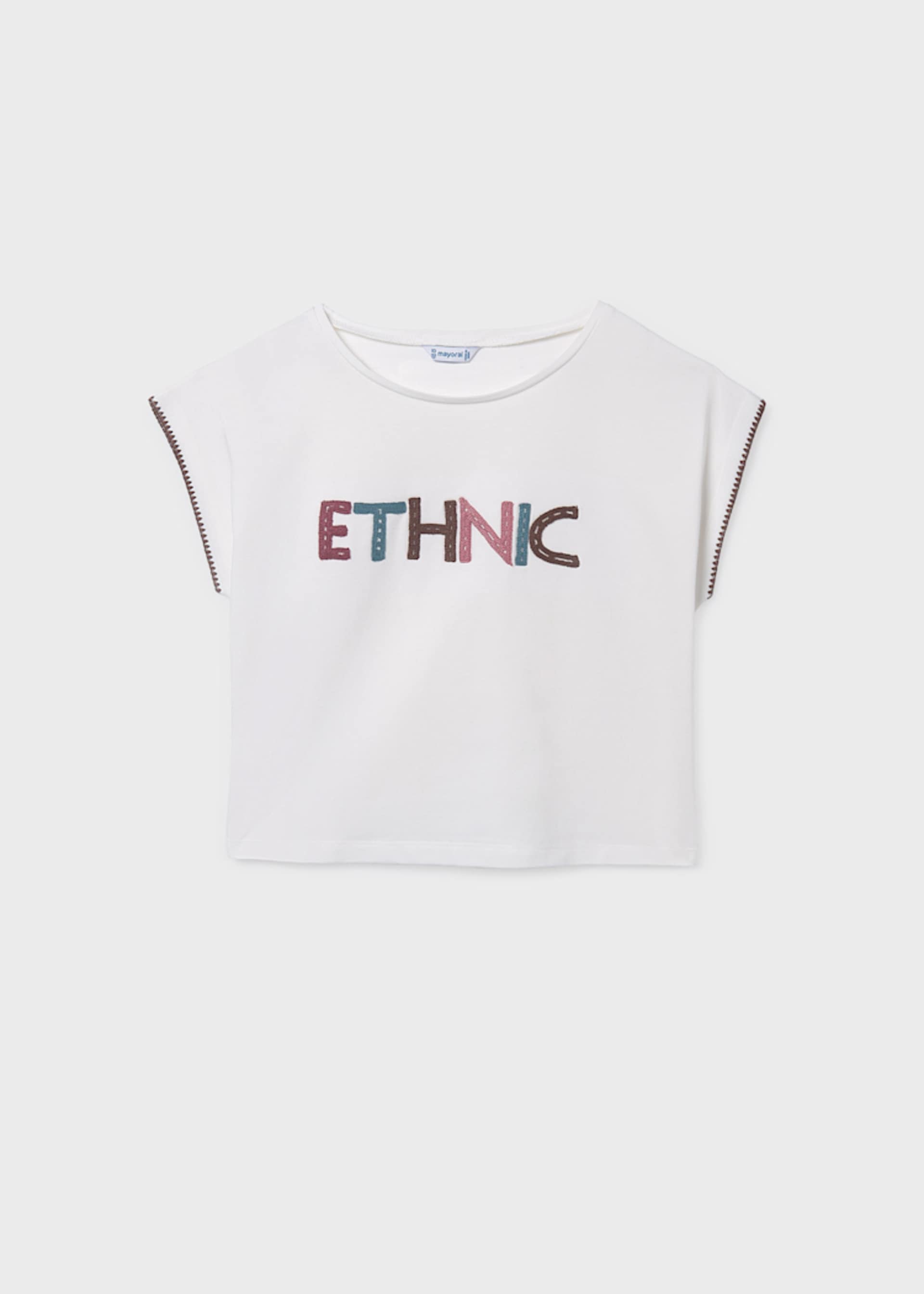 T-shirt com aplique rapariga T-shirt com aplique rapariga