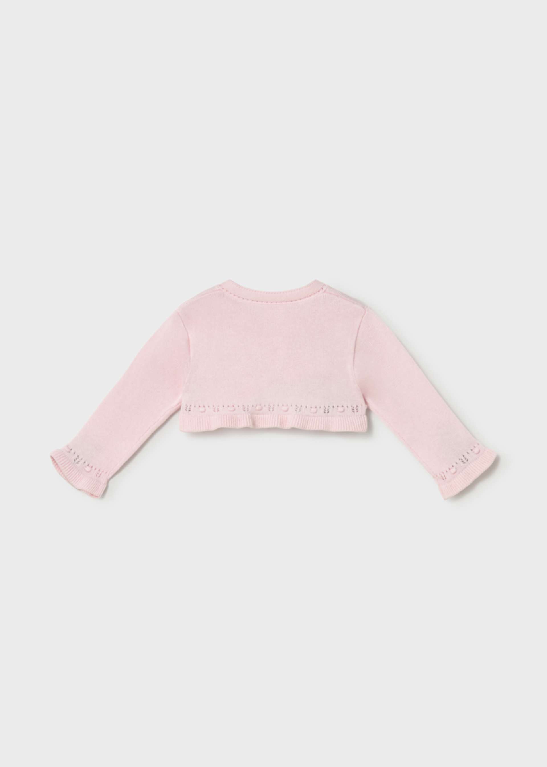 Newborn Girl Knit Crop Cardigan