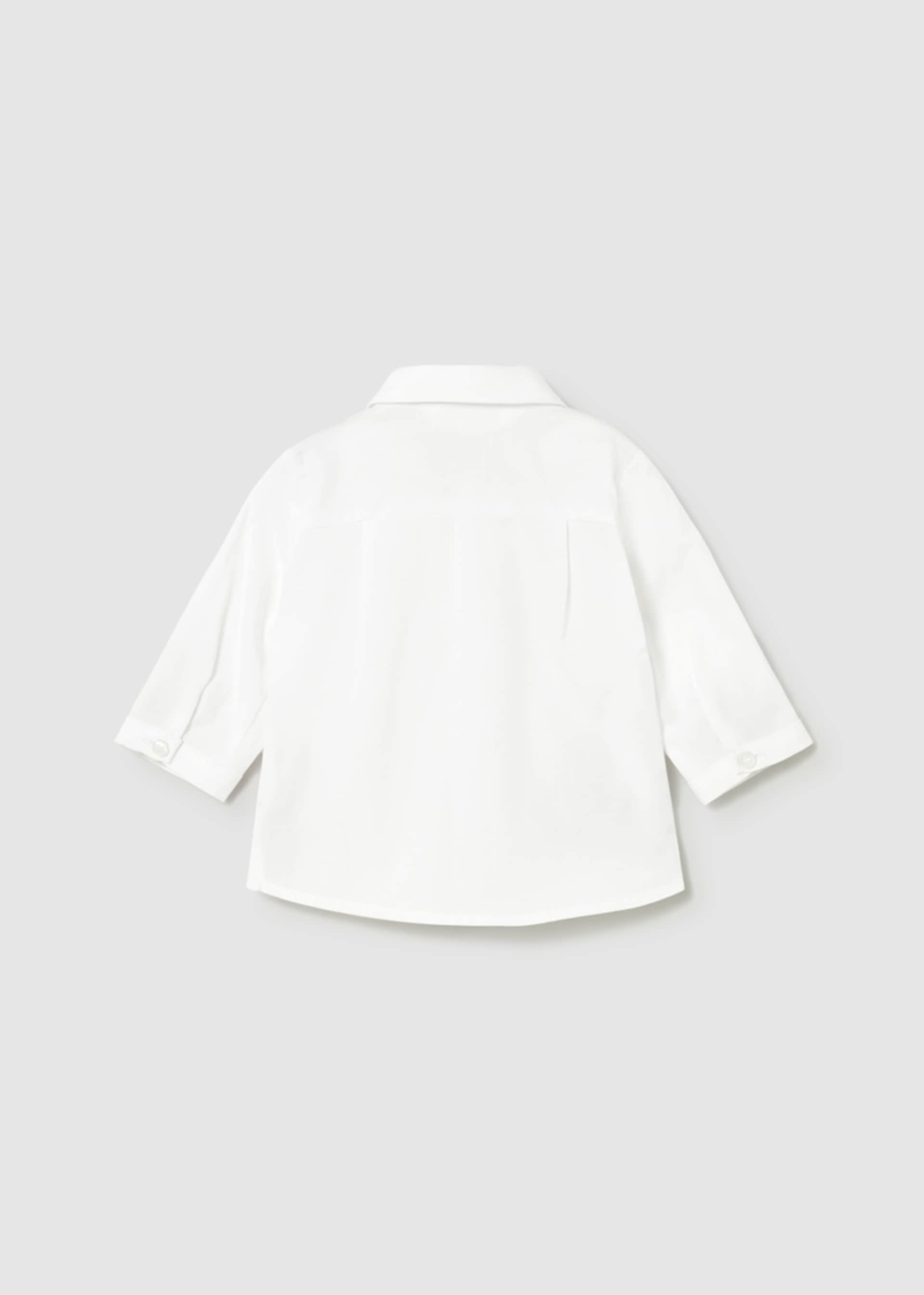 Camicia manica lunga con papillon neonato