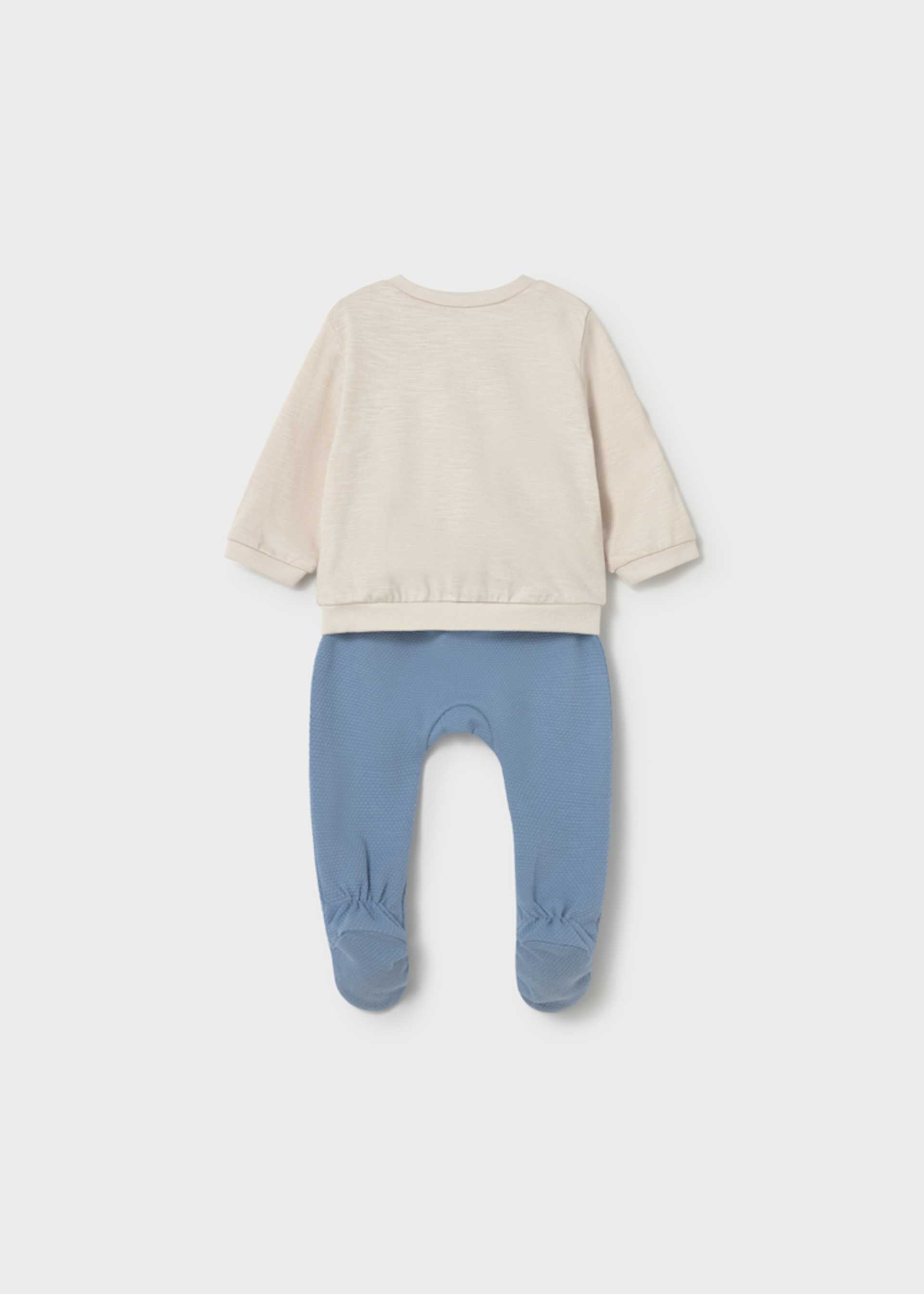 Set pantaloni cu botosei nou-nascut