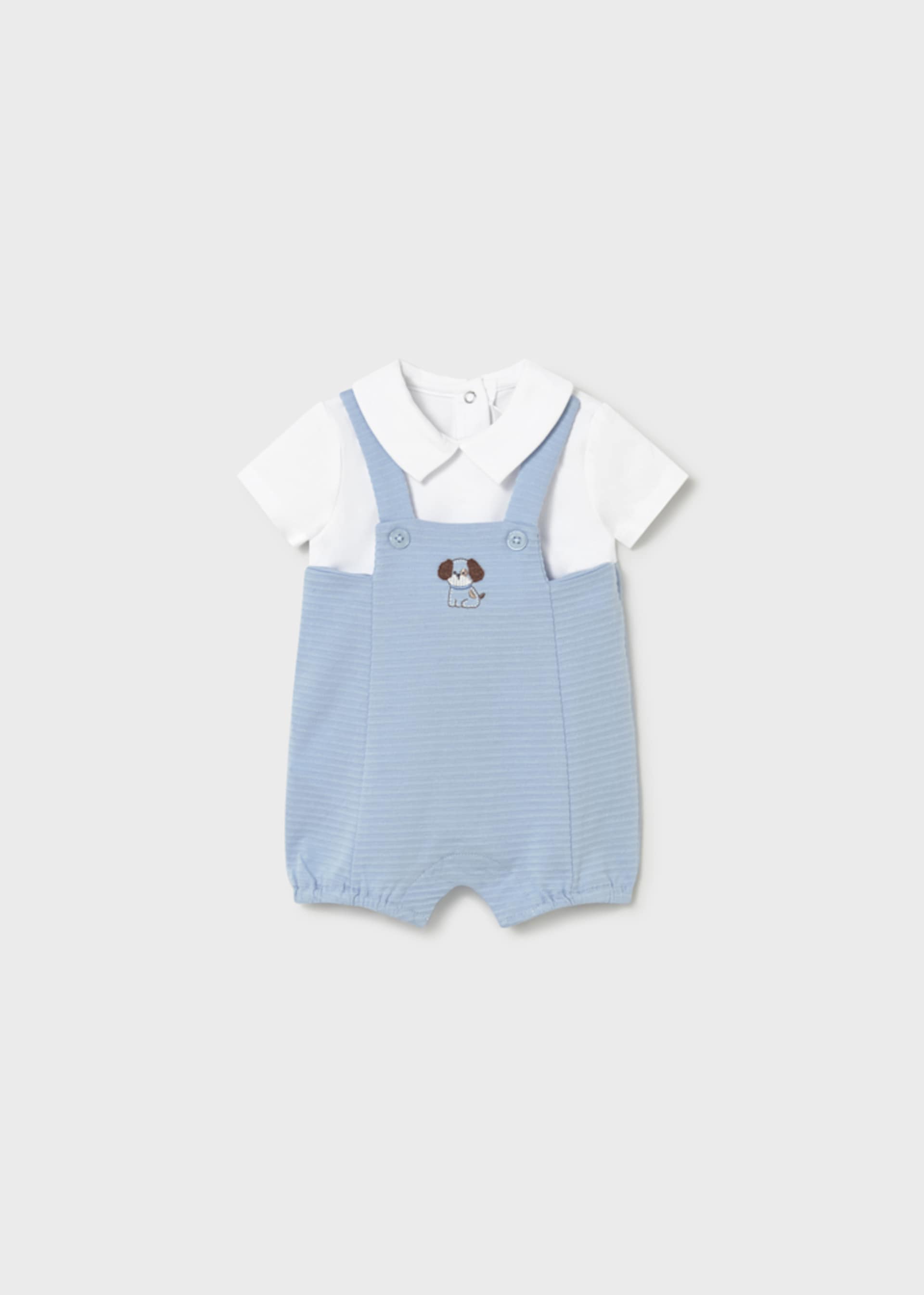 Newborn mock dungarees