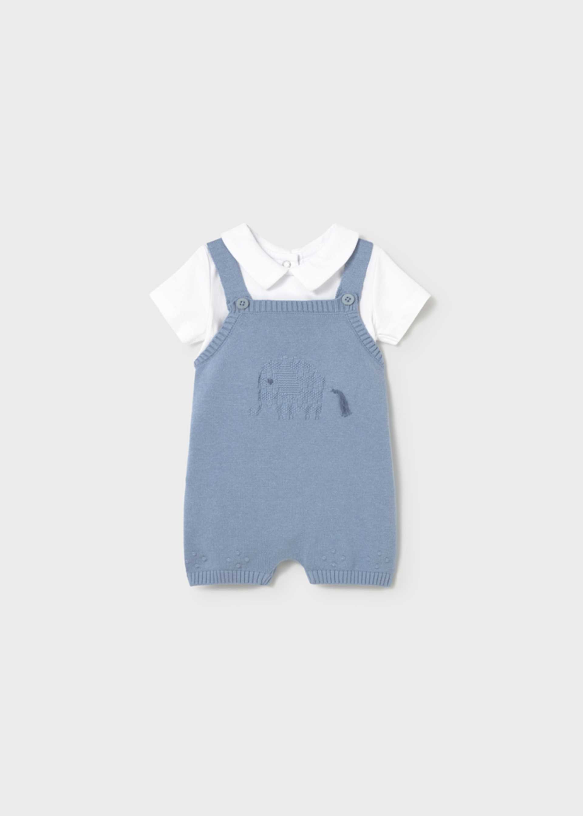 Knit dungaree set newborn Knit dungaree set newborn