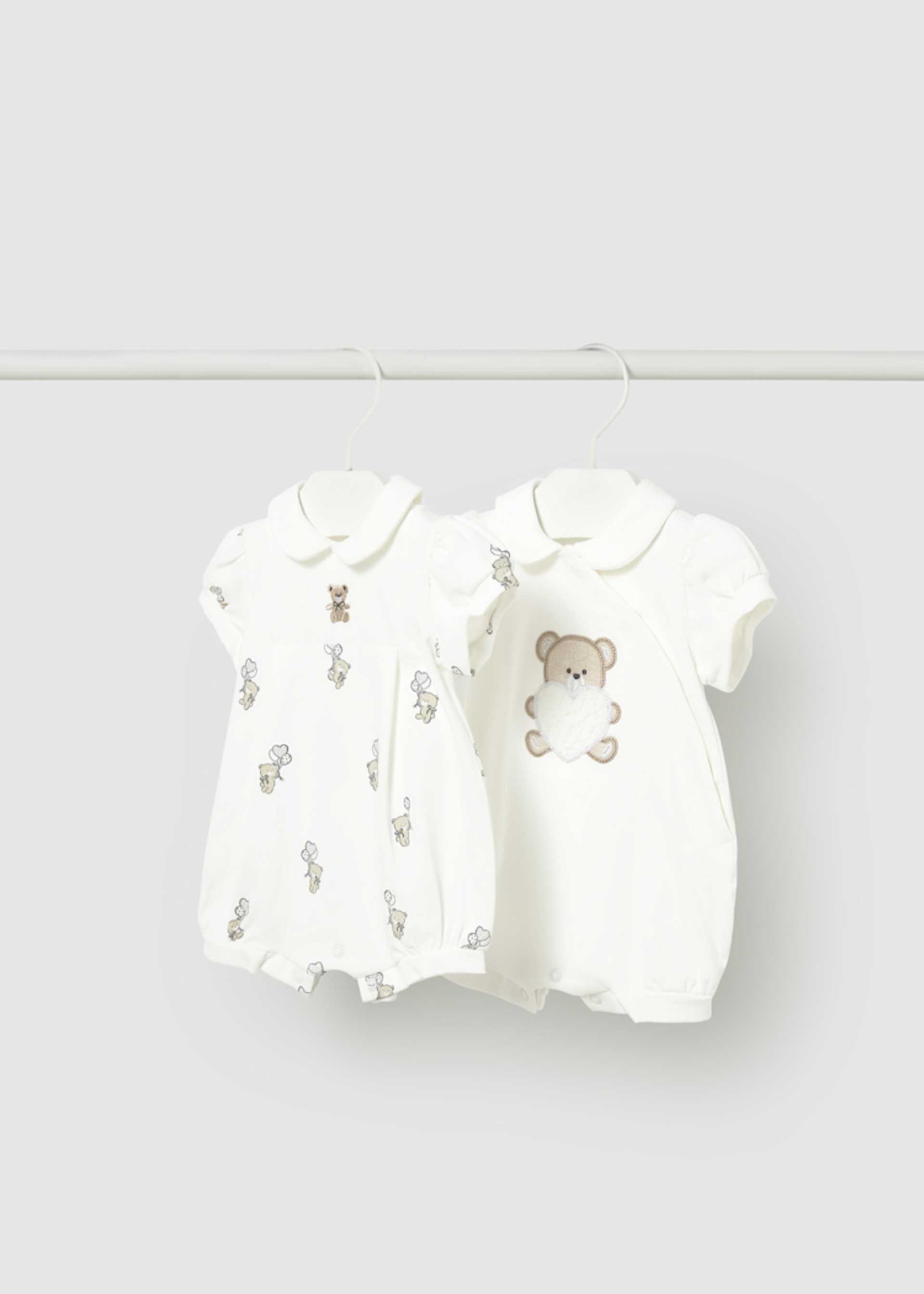 Newborn Girl 2-Pack Romper Set