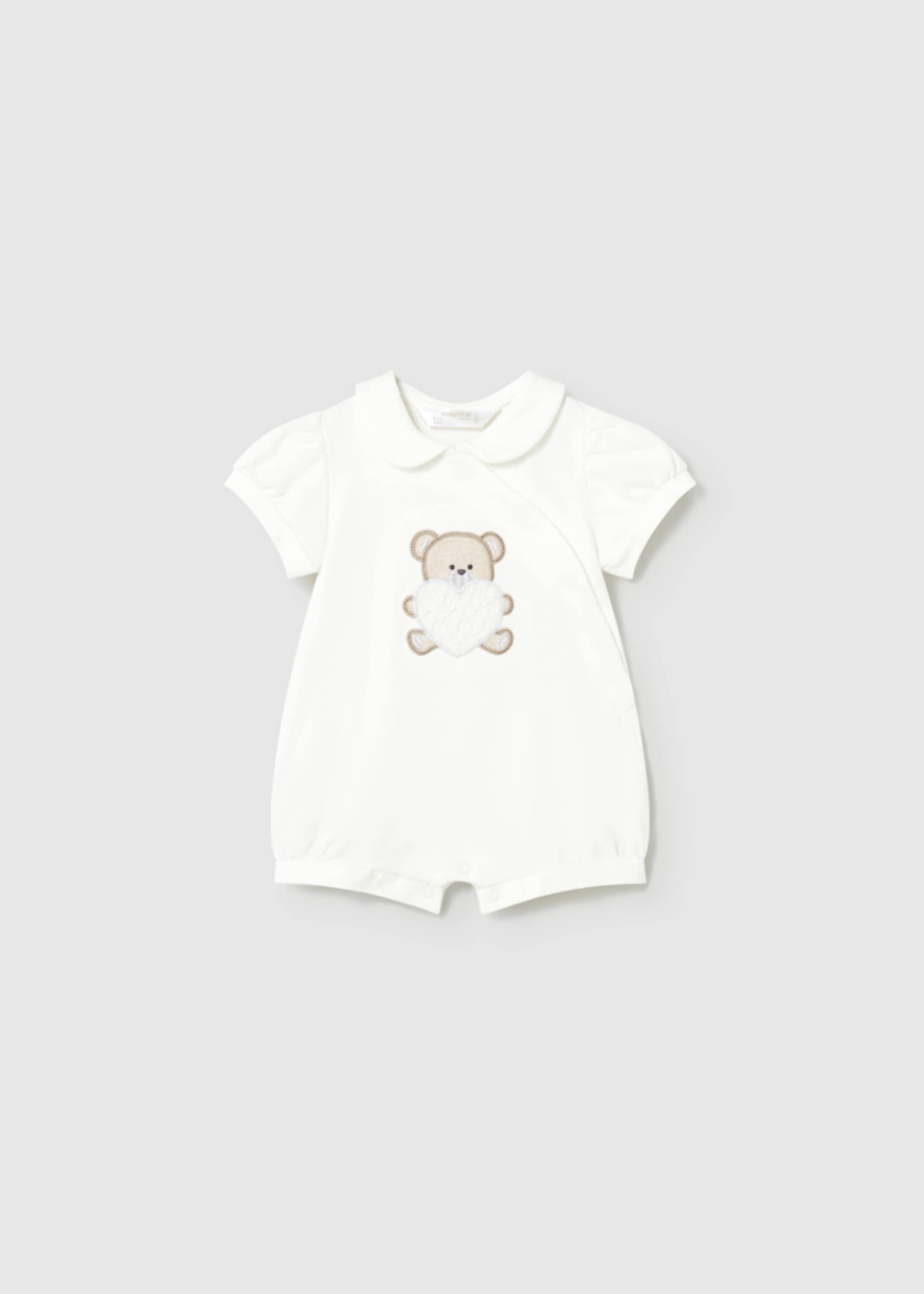 Set pijama cu broderii nou-nascut