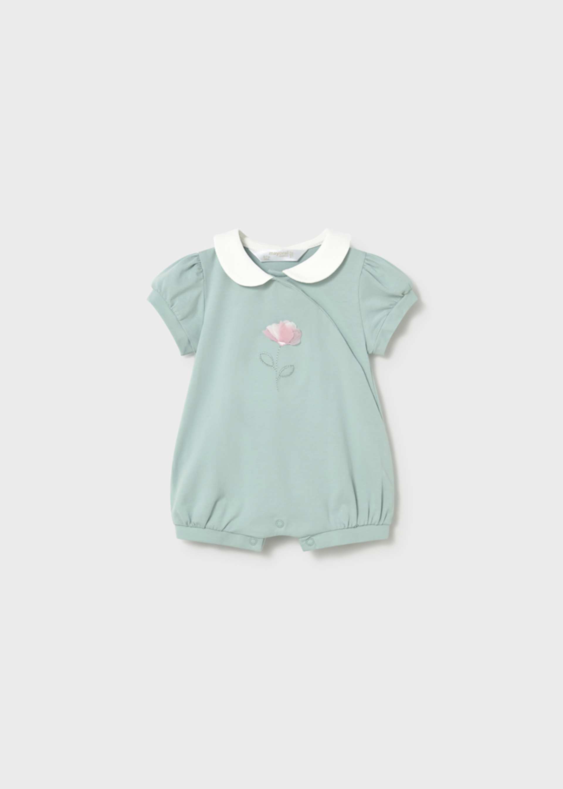 Set 2 pigiami corti ricamati neonata