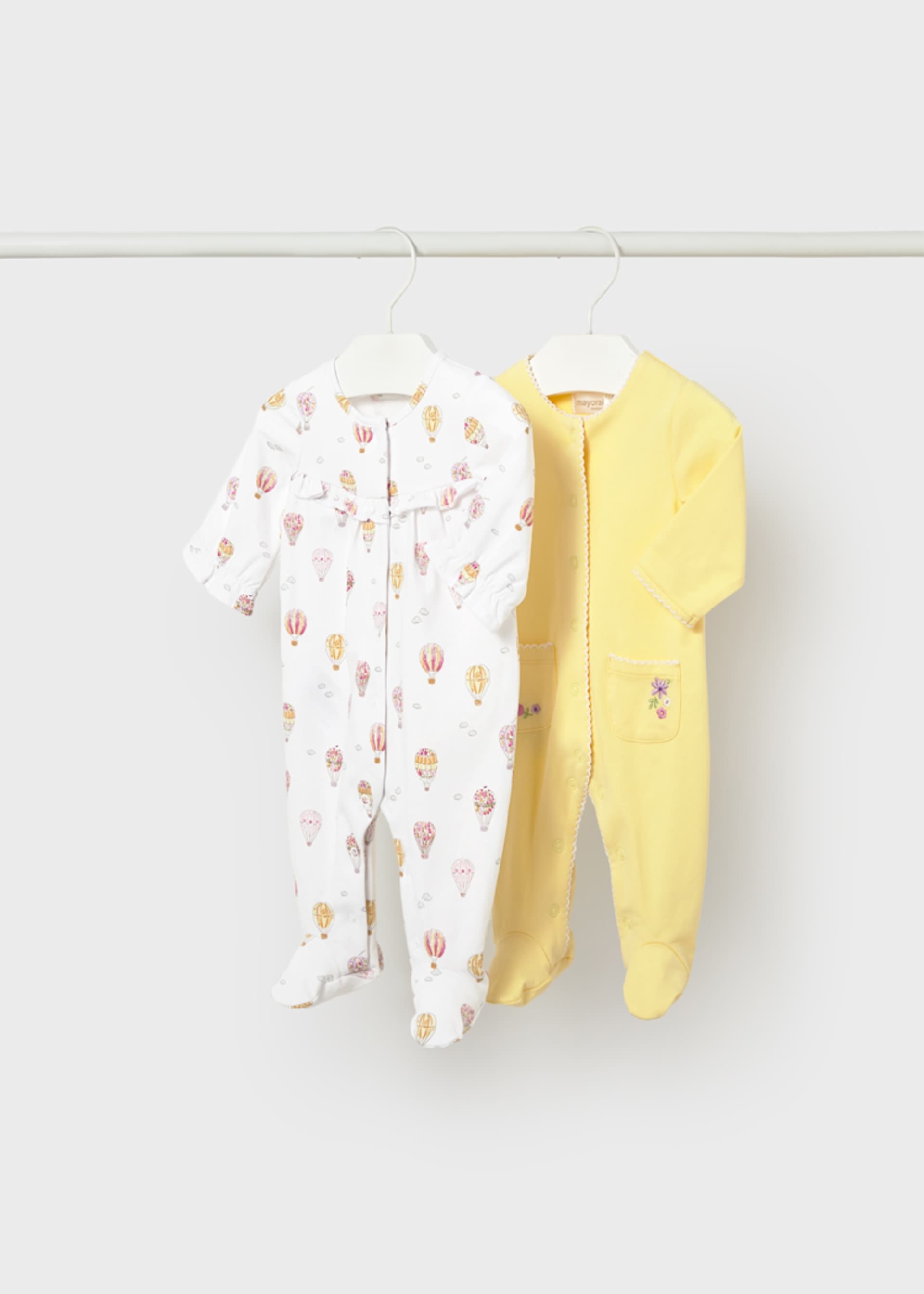 Newborn Girl 2-Pack One-Piece Set