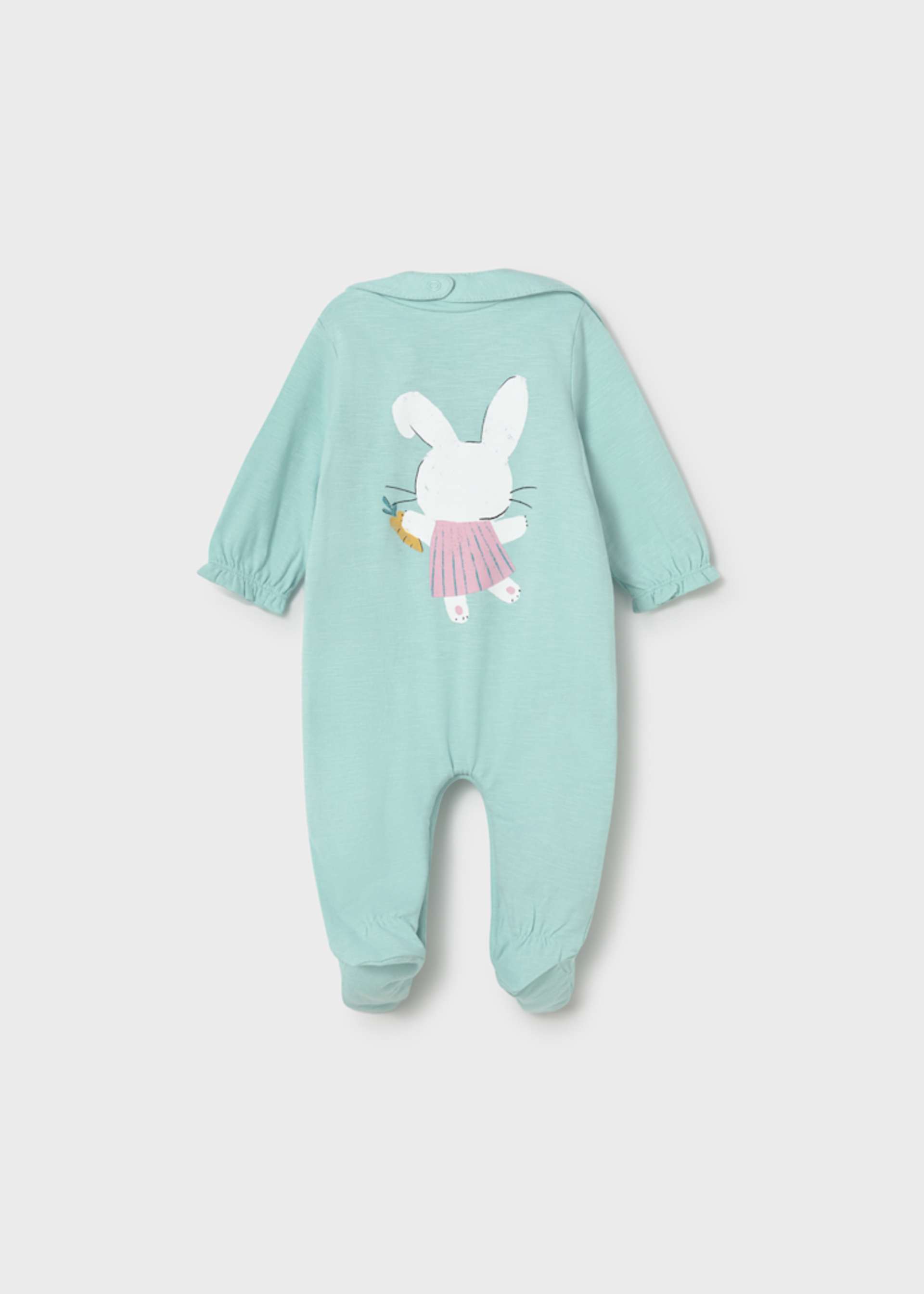 Pigiama lungo con bavaglino neonata