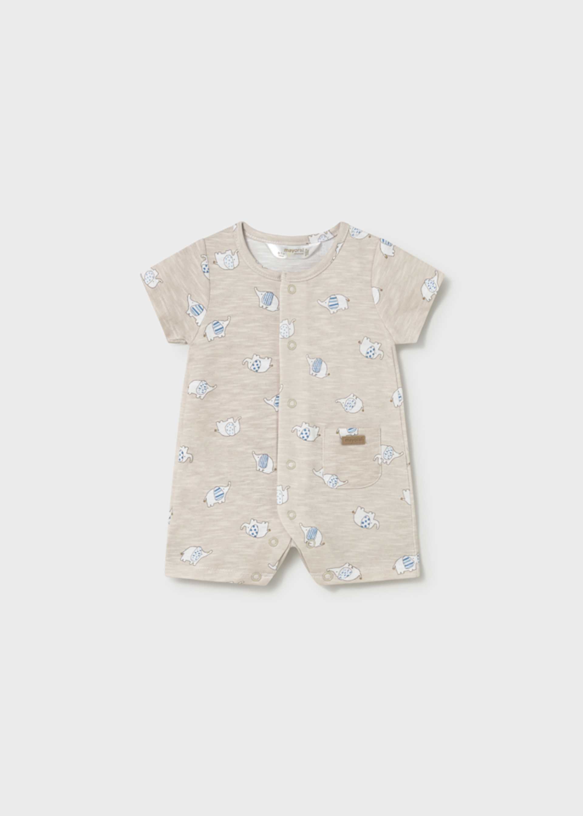Newborn Boy Printed Romper
