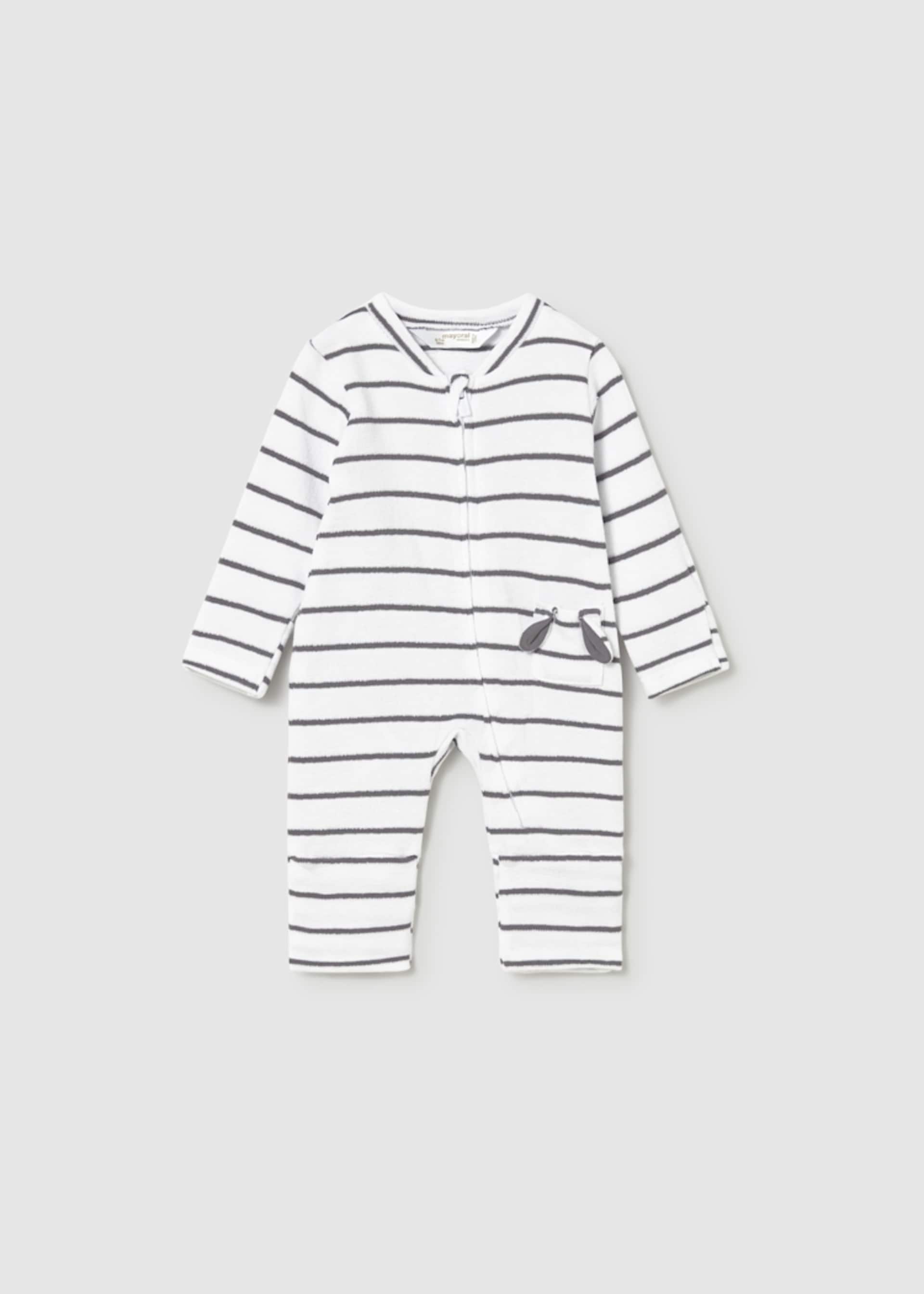 Long striped romper newborn