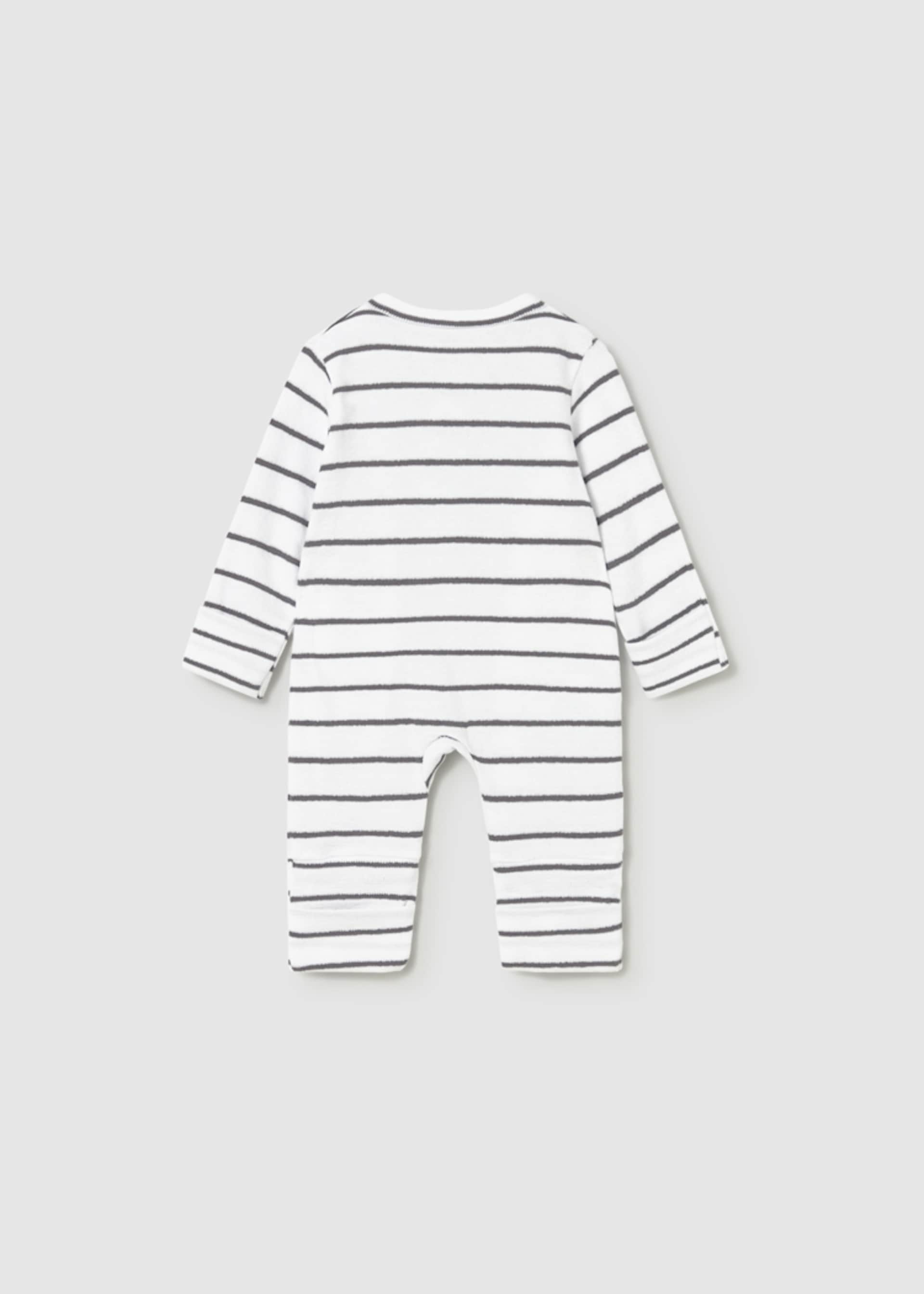 Long striped romper newborn