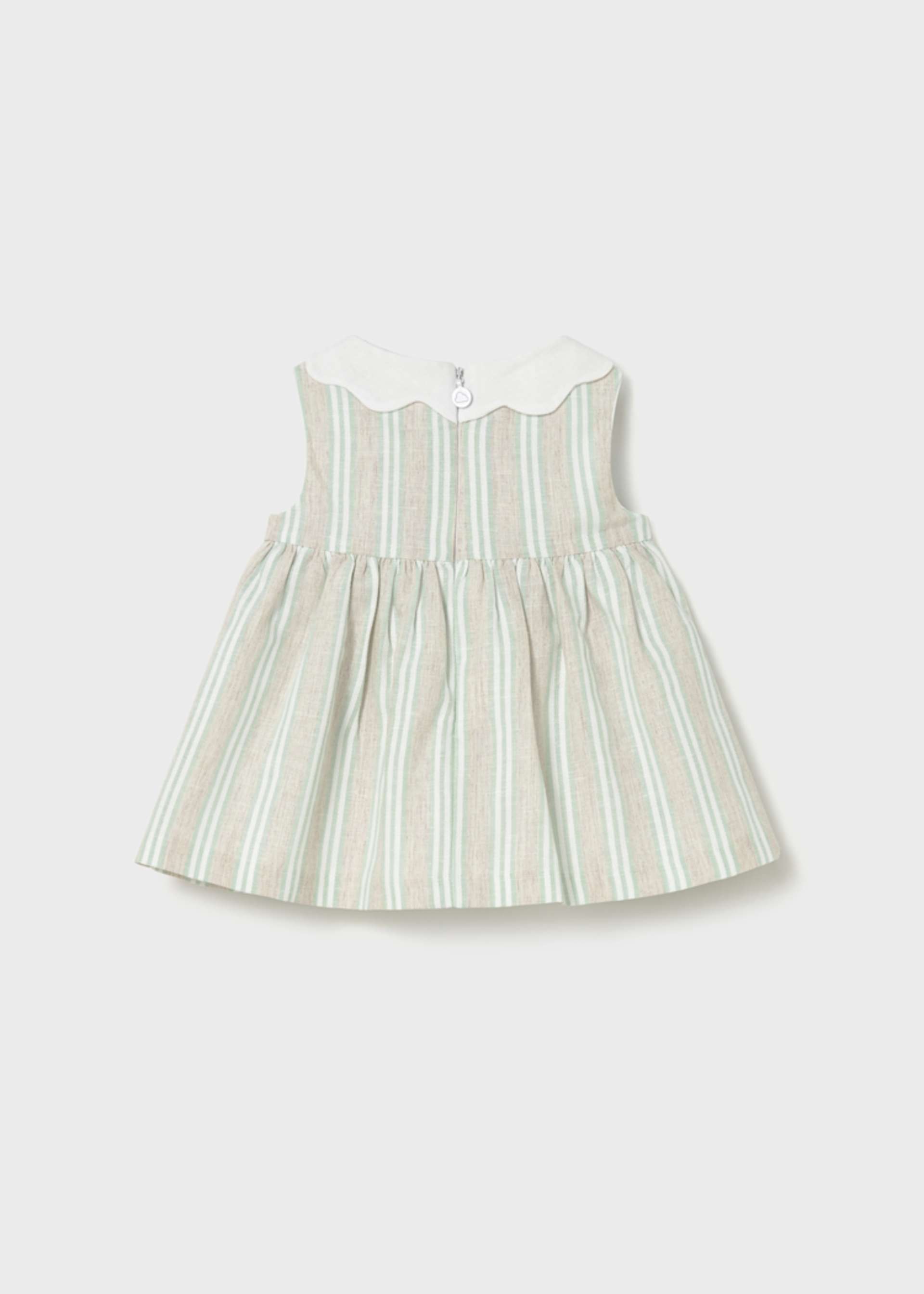 Newborn striped linen dress
